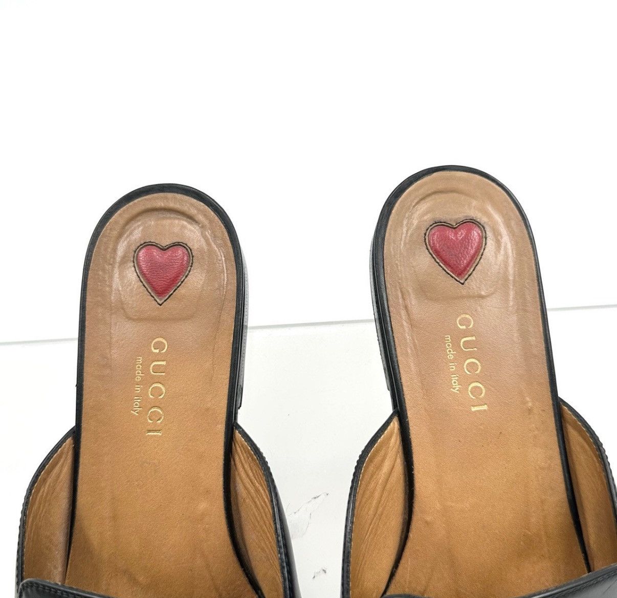 Gucci Gucci/Double G Logo Black Flat Mule Slippers K12 Size US 6.5 / IT 36.5 - 5 Thumbnail