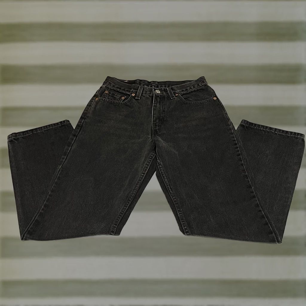 Levi's VINTAGE Levi's 512 Jeans Women 6 Reg Slim Straight Black USA 90s 28in Inseam Denim 100% Cotton Size 28" / US 6 / IT 42 - 1 Thumbnail