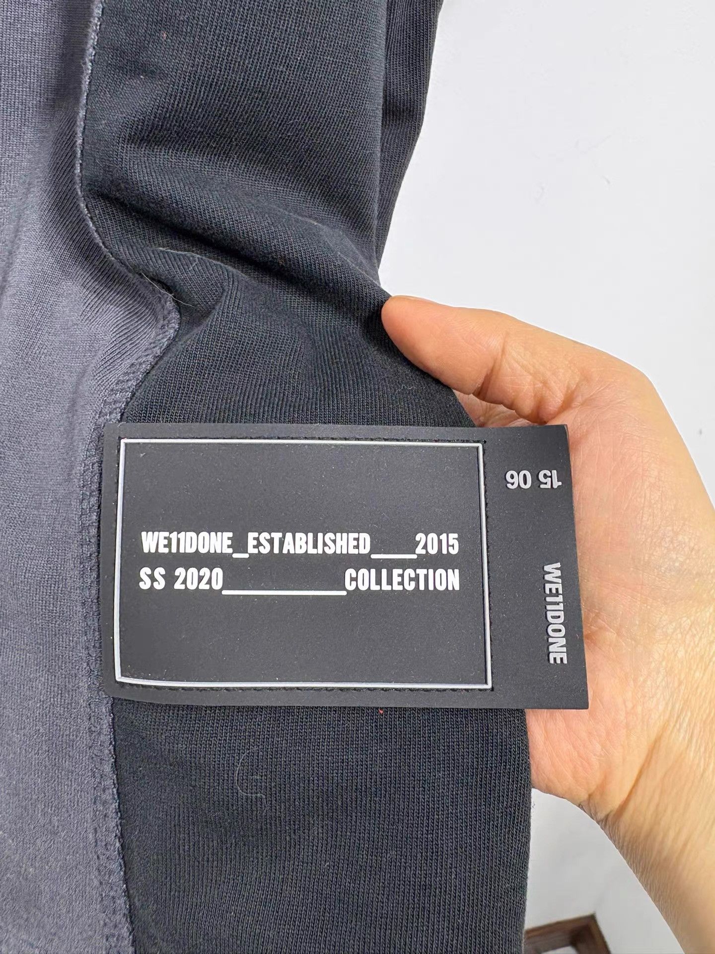 WE11DONE we11done Men's Three-color Spliced Short Sleeve T-shirt K29 Size US M / EU 48-50 / 2 - 7 Thumbnail