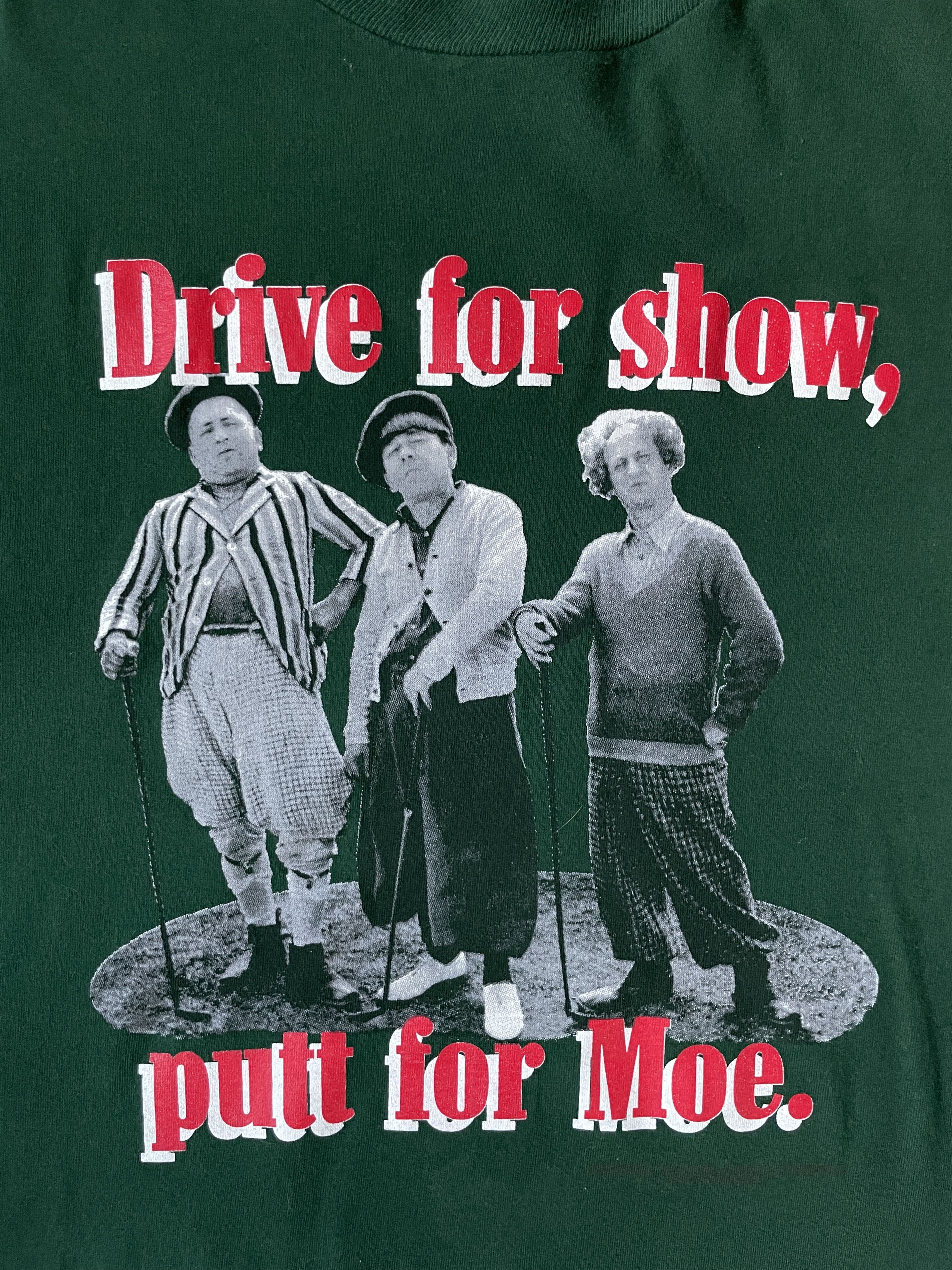 Vintage 90s 'Drive for show, putt for Moe' The Three Stooges T-Shirt Size US L / EU 52-54 / 3 - 1 Thumbnail