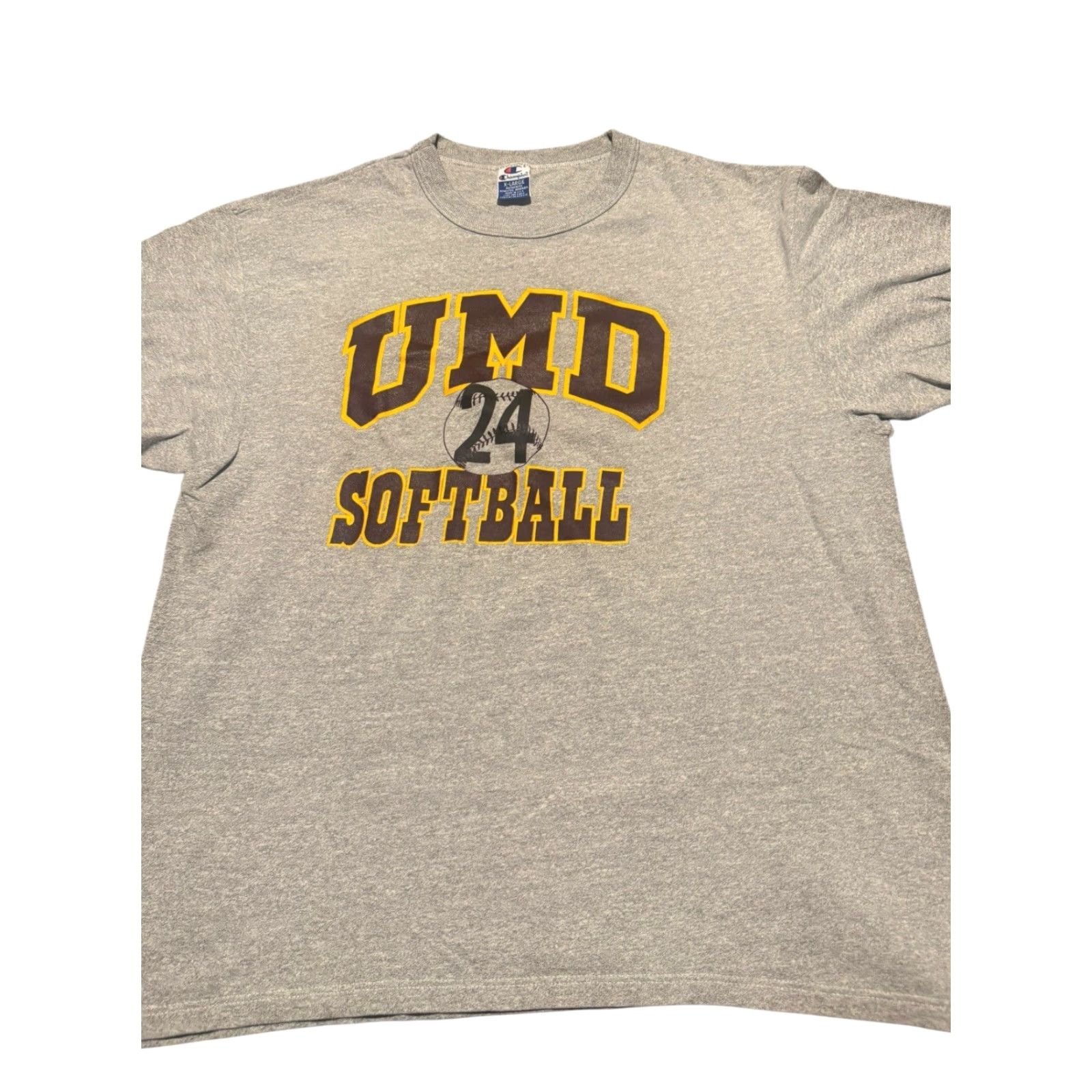 Champion VINTAGE Champion T-Shirt University of Maryland Softball Print 90s Grey XL Men Size US XL / EU 56 / 4 - 2 Thumbnail