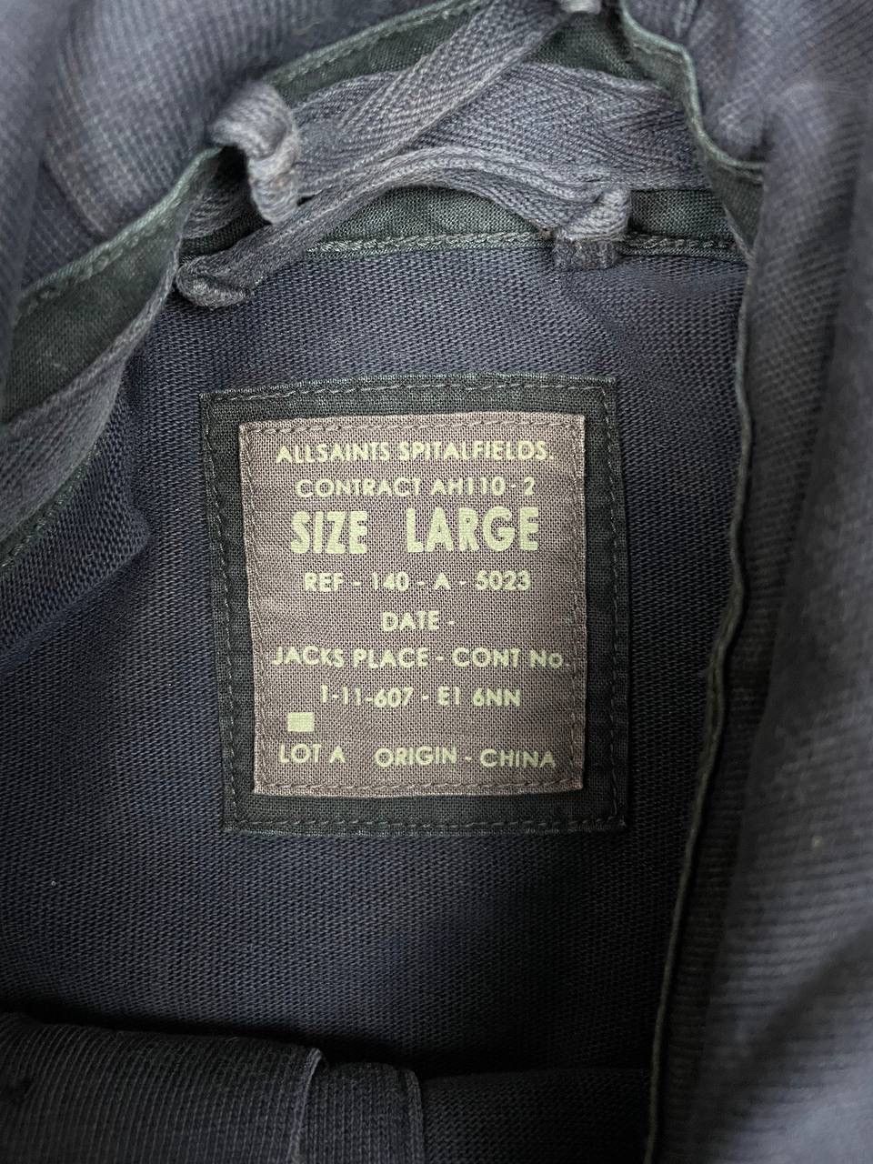 Allsaints AllSaints Men Cotton Hoodie Pullover Navy Vintage Size L Size US L / EU 52-54 / 3 - 5 Thumbnail