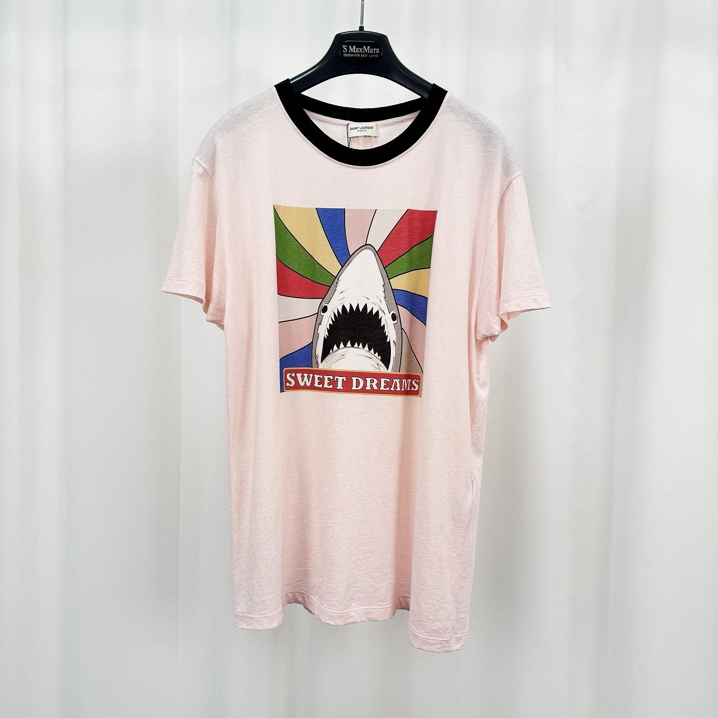 Saint Laurent Paris Saint Laurent Sweet Dreams Shark T-Shirt Size M Size US M / EU 48-50 / 2 - 1 Thumbnail