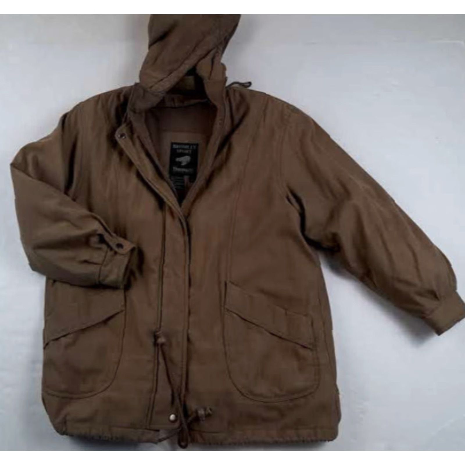 Vintage VINTAGE Bromley Sport Coat Woman Parka Full Zip Winter ThermoLite Mid-Length L tan Women Sports Size L / US 10 / IT 46 - 2 Thumbnail