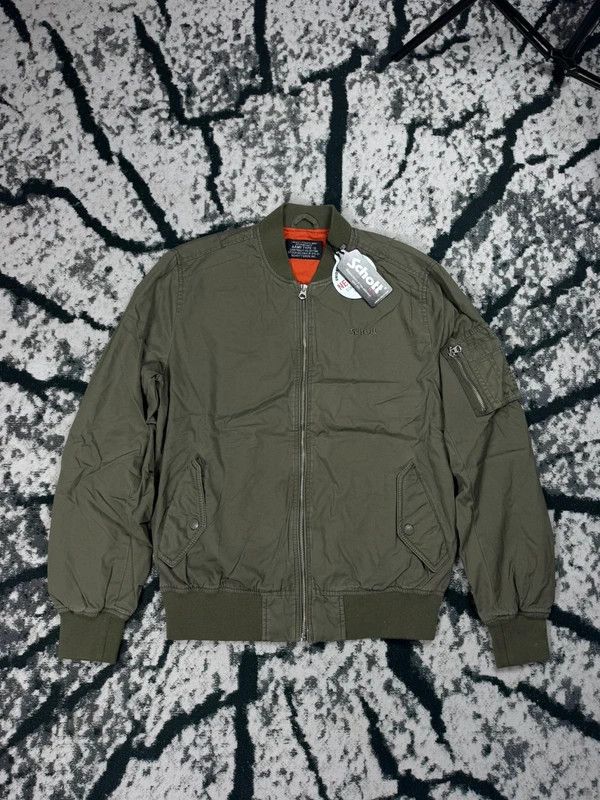 Schott Schott green bomber jacket with M logo new Size US M / EU 48-50 / 2 - 1 Thumbnail