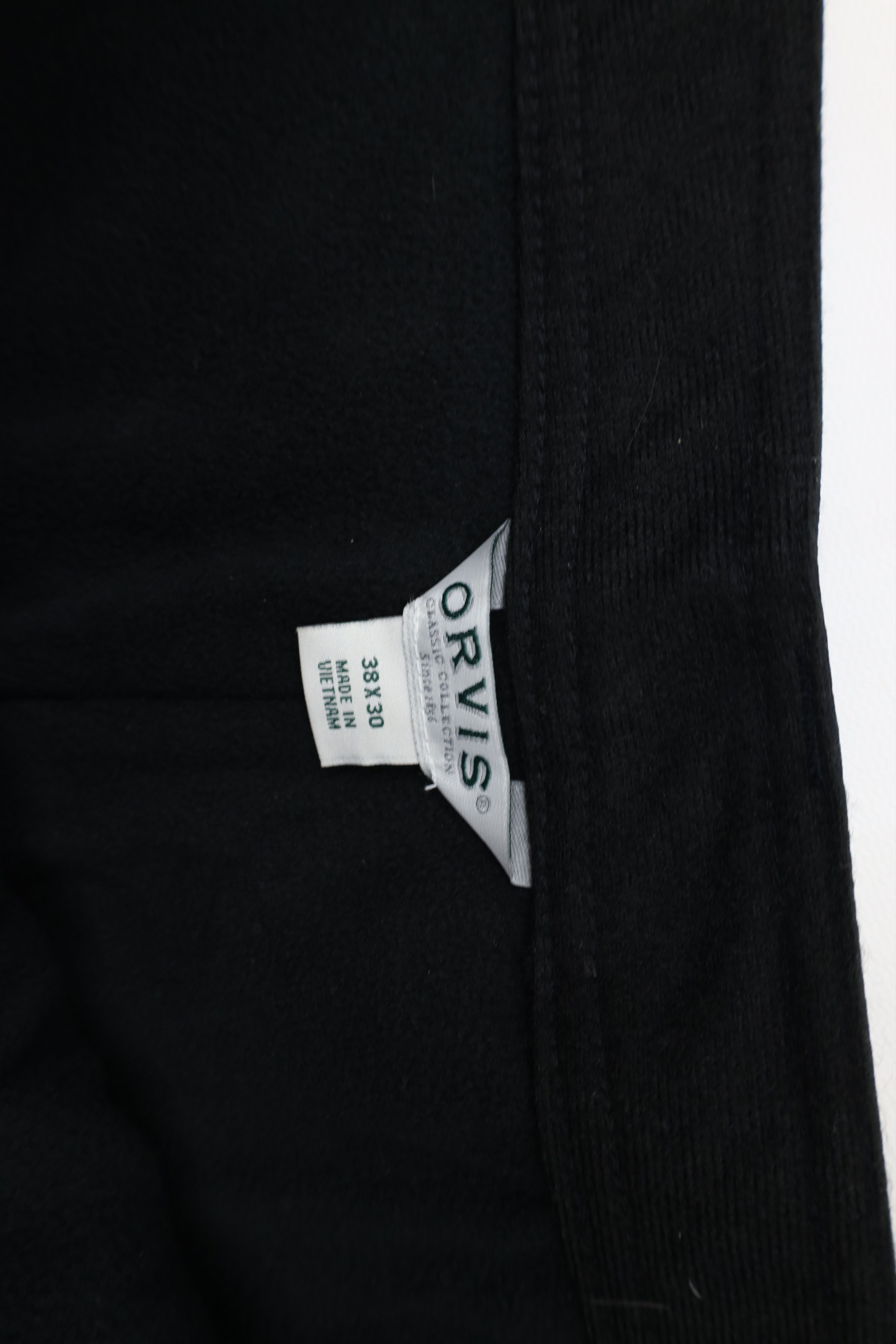 Orvis × Vintage Vintage Orvis Fleece Lined Stretch Wide Leg Pants Black Size US 38 / EU 54 - 6 Thumbnail