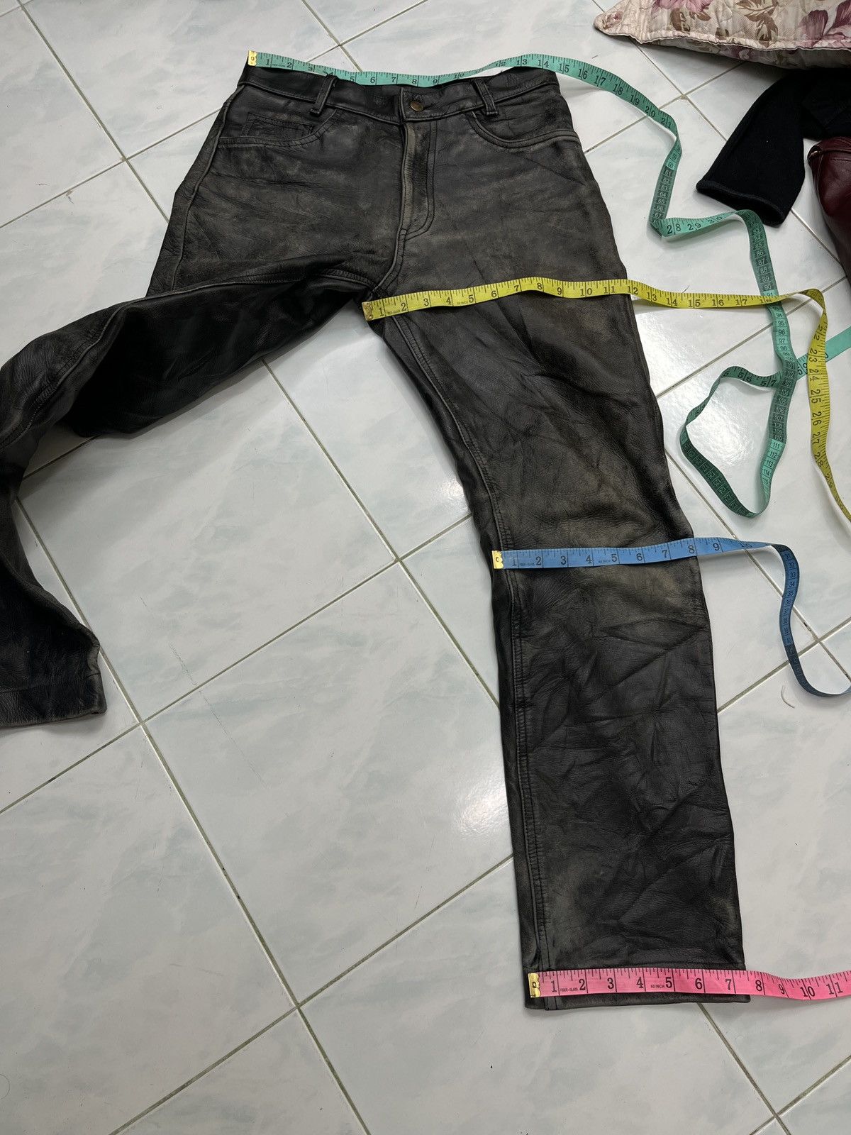 Genuine Leather × Vintage 🔥STEALS🔥 VTG BBH LEATHER PANTS Size US 29 - 19 Thumbnail