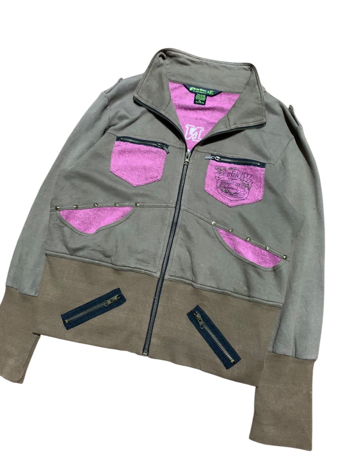 Japanese Brand Monte Milano studded patch ifsixwasnine style jacket Size US M / EU 48-50 / 2 - 2 Thumbnail