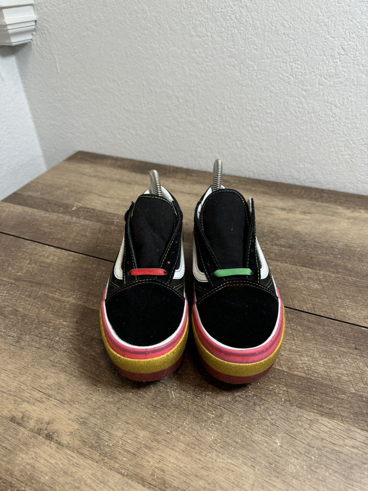 Vans VANS Old Skool Stacked Glitter Black Rainbow M-4.5 W-6 NEW Size US 6 / IT 36 - 3 Thumbnail