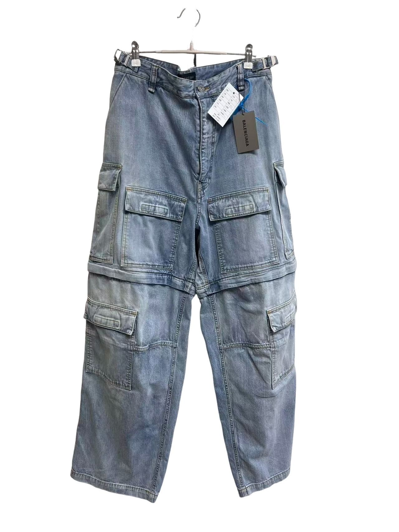 Balenciaga Balenciaga Washed Multi-Pocket Denim Jeans S Size US 30 / EU 46 - 1 Thumbnail