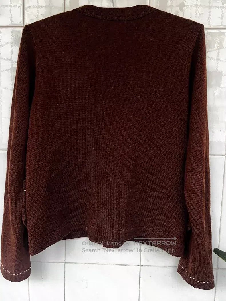 Comme des Garcons Comme des Garcons Brown Outseam Wool Cardigan Size S / US 4 / IT 40 - 3 Thumbnail