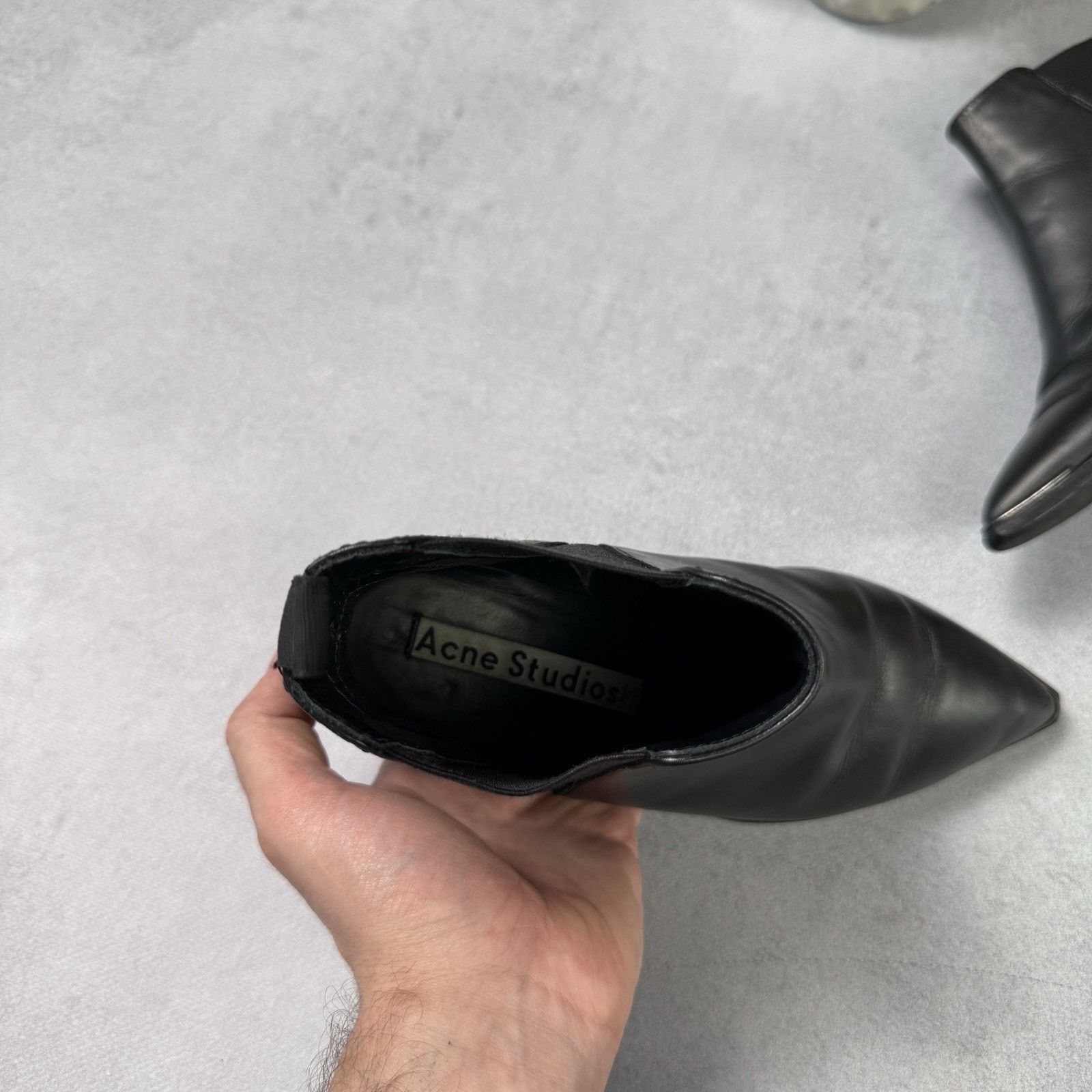 Acne Studios Acne Studios Ankle Boots Leather Chelsea Size 36 Black US 6 Size US 6 / IT 36 - 11 Thumbnail