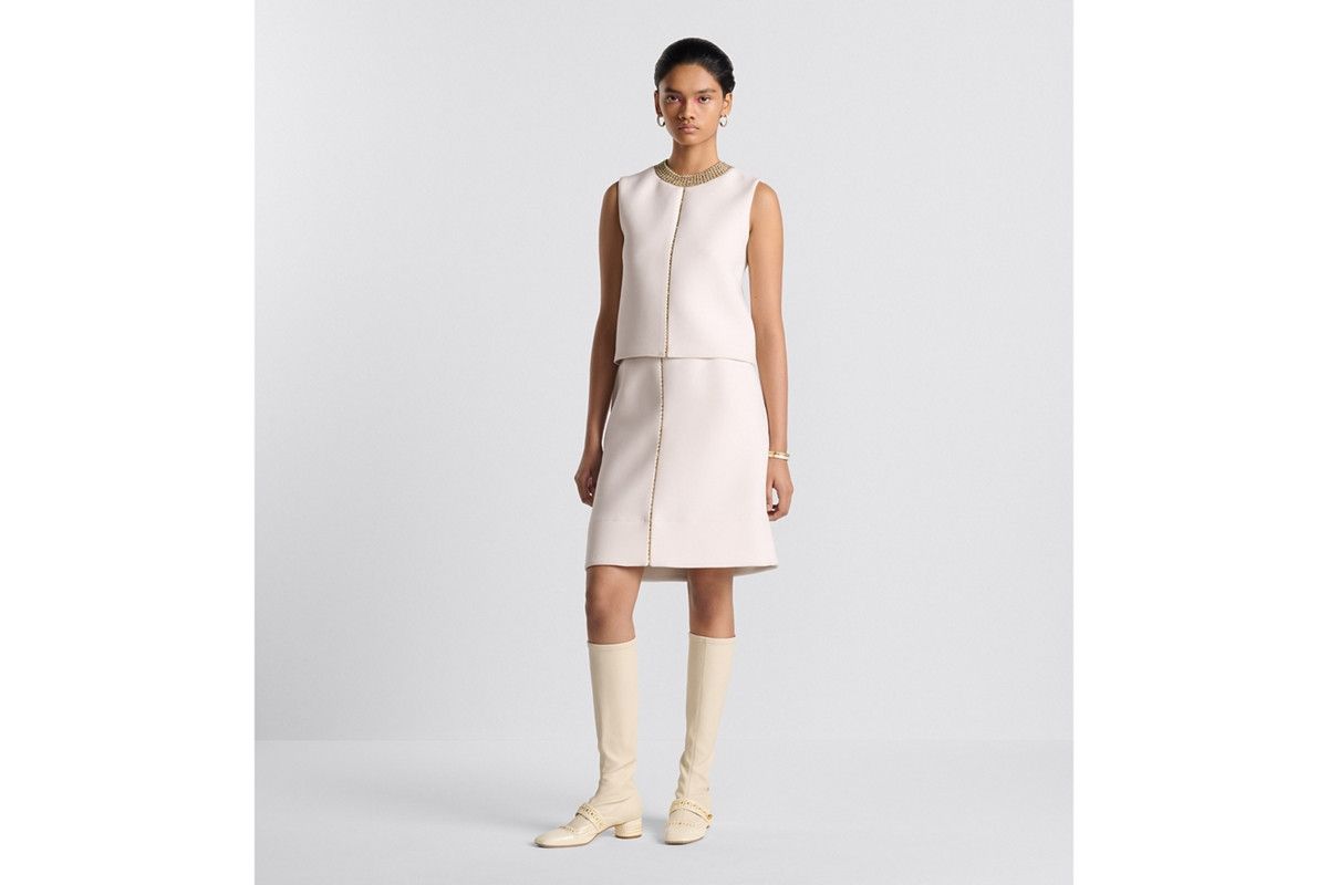 Dior o1w1db10326 Belle D-Heeled Boot in White Size US 10 / IT 40 - 5 Thumbnail