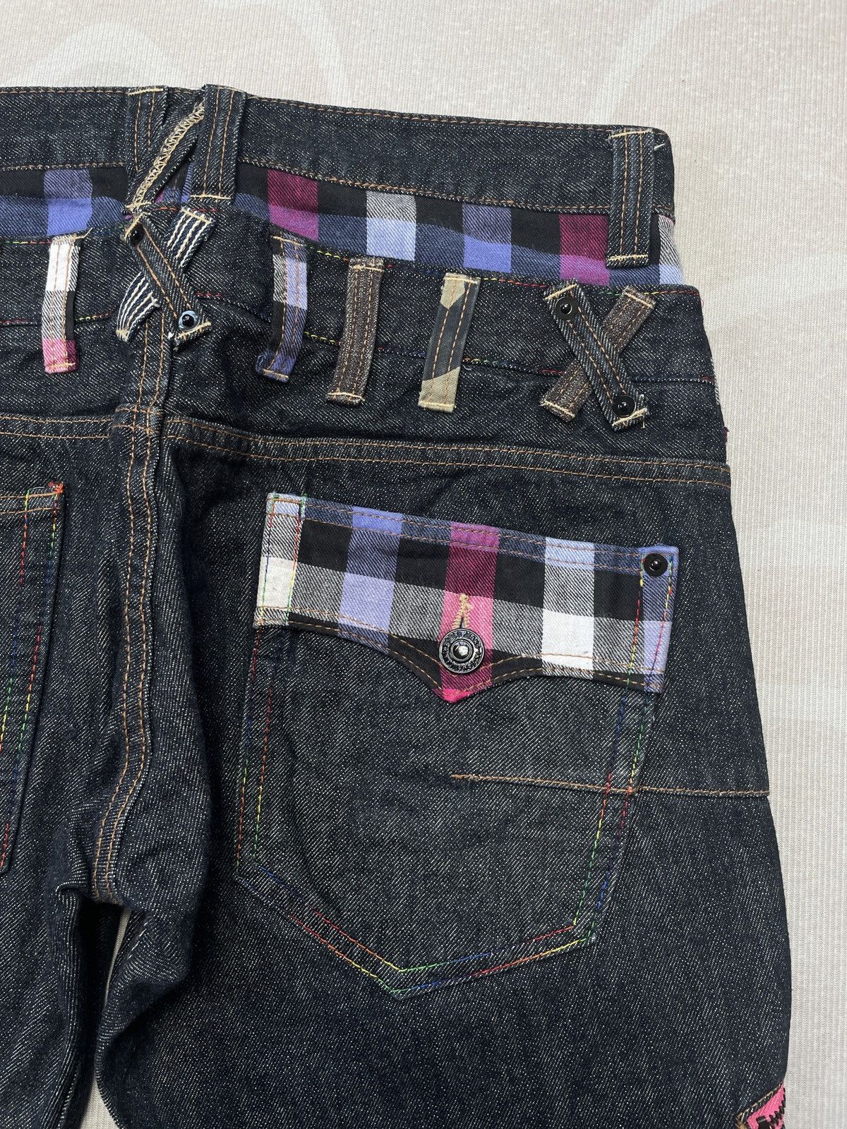 Japanese Brand DOMINATE DOUBLE WAIST JEANS Size US 31 - 9 Thumbnail