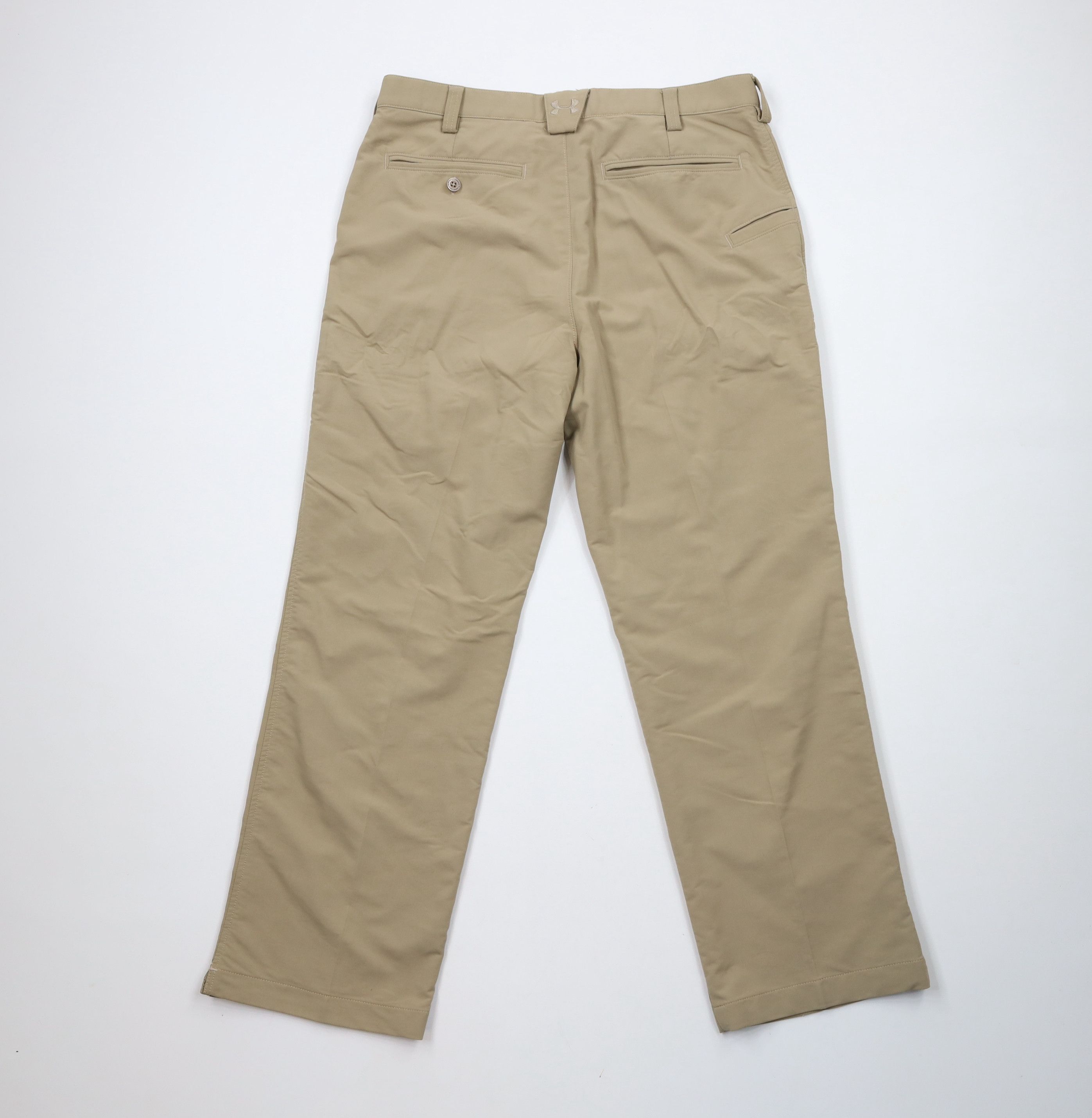 Under Armour × Vintage Under Armour Flat Front Tech Wide Leg Golfing Chino Pants Size US 34 / EU 50 - 9 Thumbnail