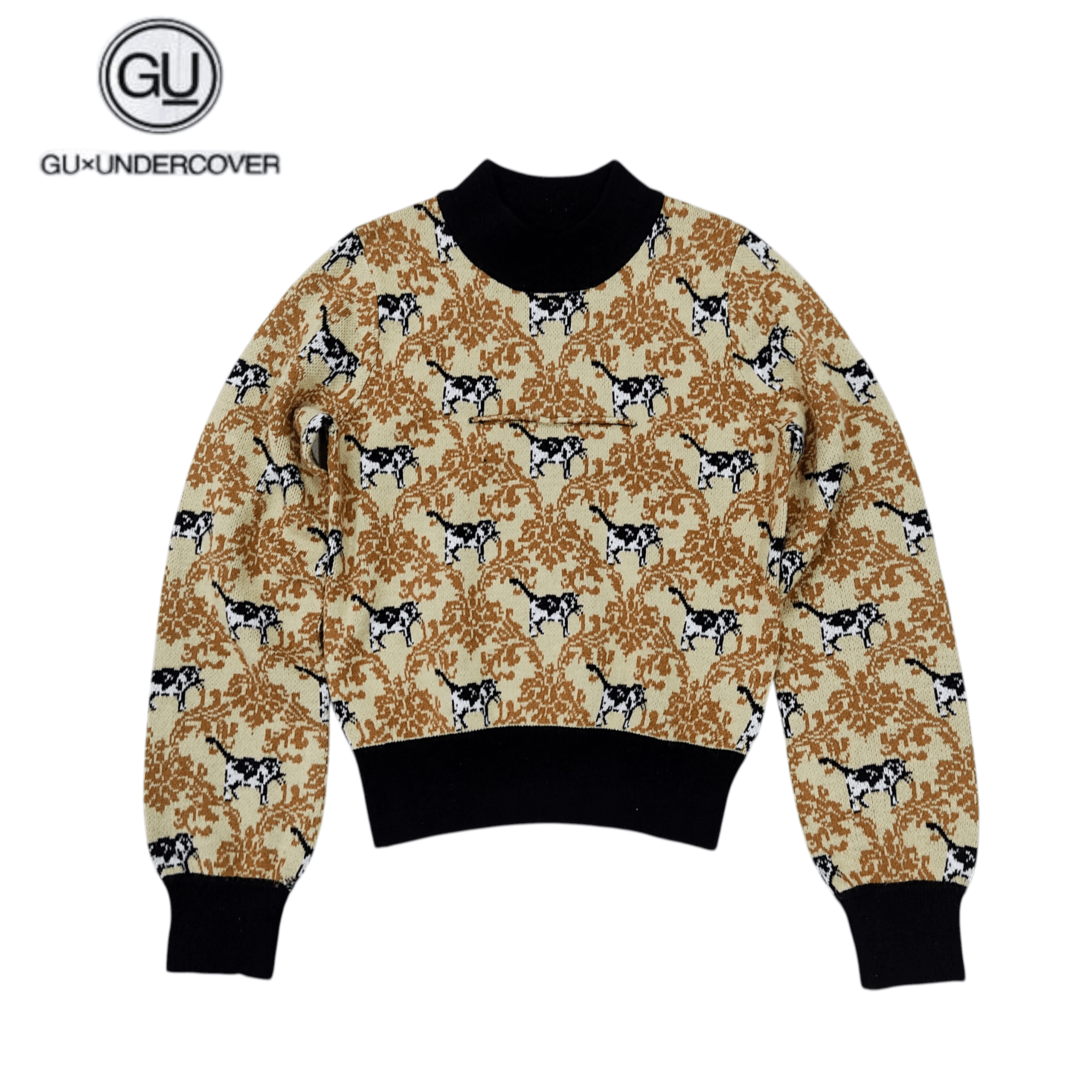 GU × Undercover GU Undercover Jacquard Knit Cropped Sweater Size S / US 4 / IT 40 - 2 Thumbnail
