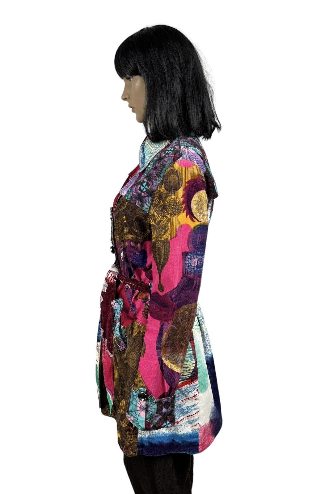 Custo Barcelona Custo Barcelona Corduroy Printed Trench-Coat Warm size 42 Size M / US 6-8 / IT 42-44 - 7 Thumbnail