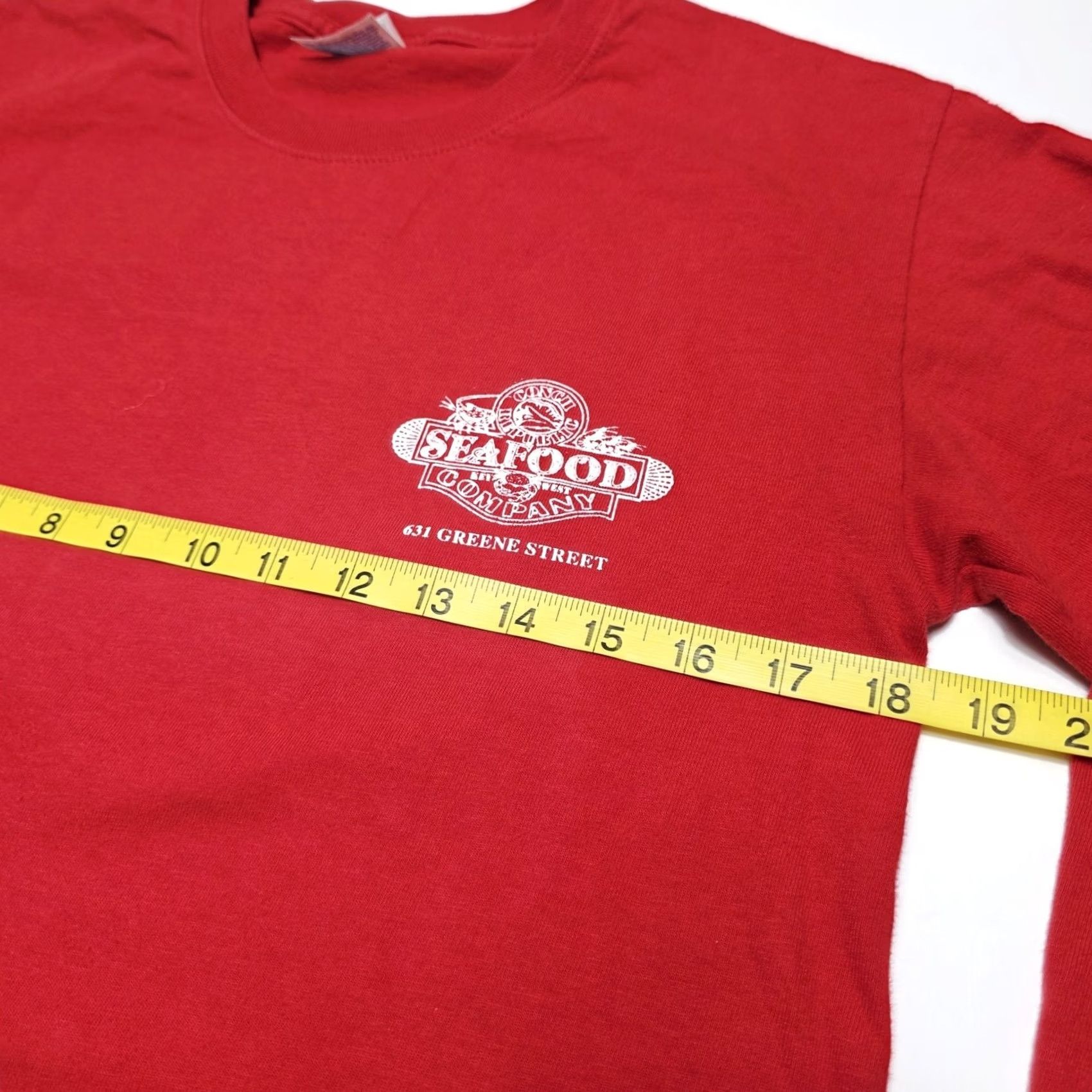 Hanes VINTAGE Conch Republic Sea​​​food Company Key West Long Sleeve Red T‑Shirt Size S 90s Mens Size US S / EU 44-46 / 1 - 7 Thumbnail