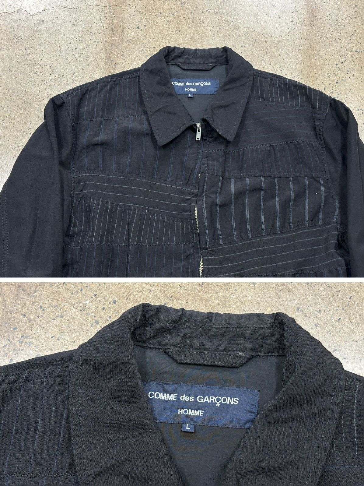 Comme des Garcons Homme CDG Comme Des Garcons homme Patchwork Wool Jacket Size US L / EU 52-54 / 3 - 5 Thumbnail