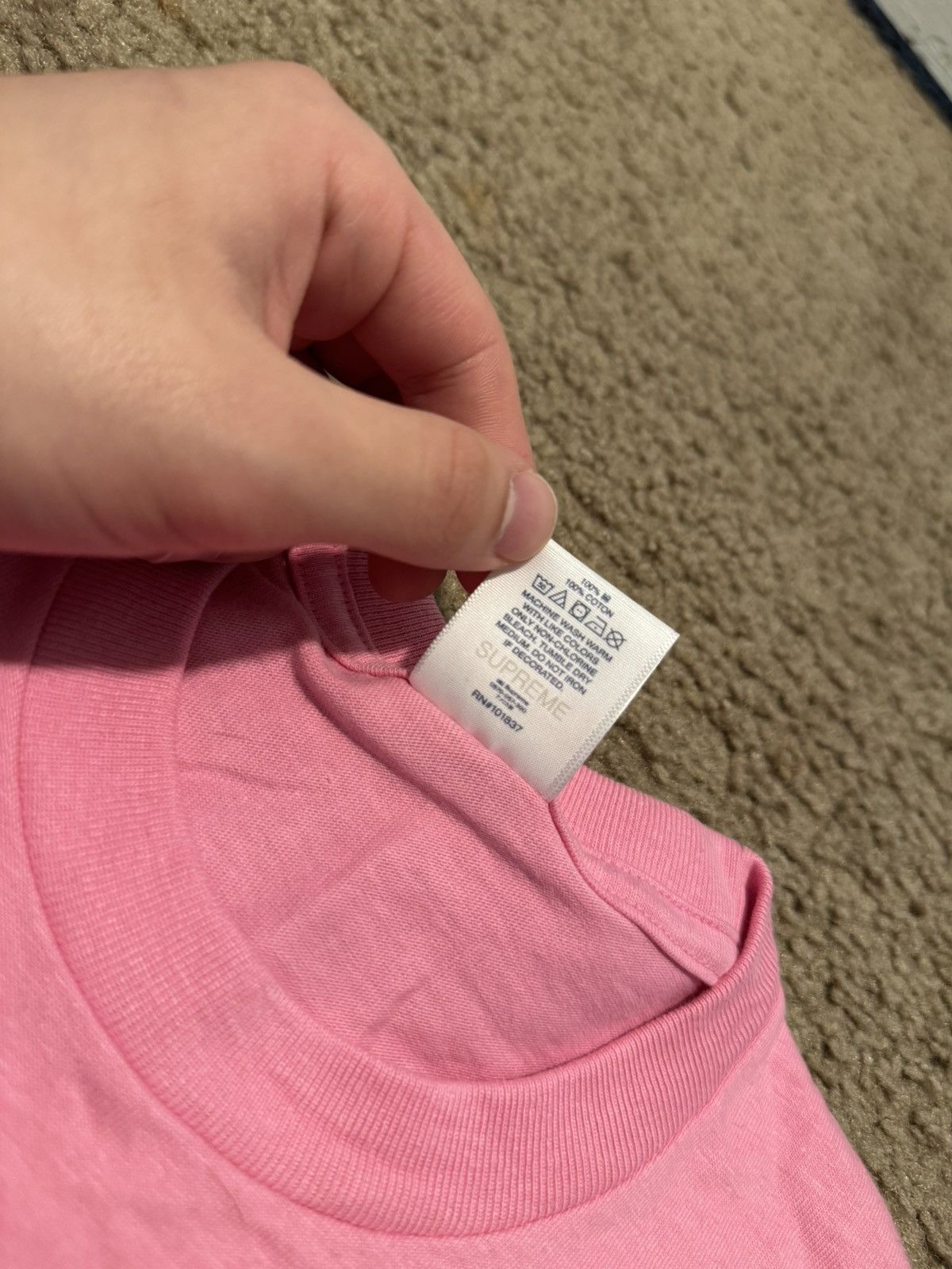 Supreme Supreme pink box tee Size US S / EU 44-46 / 1 - 3 Thumbnail