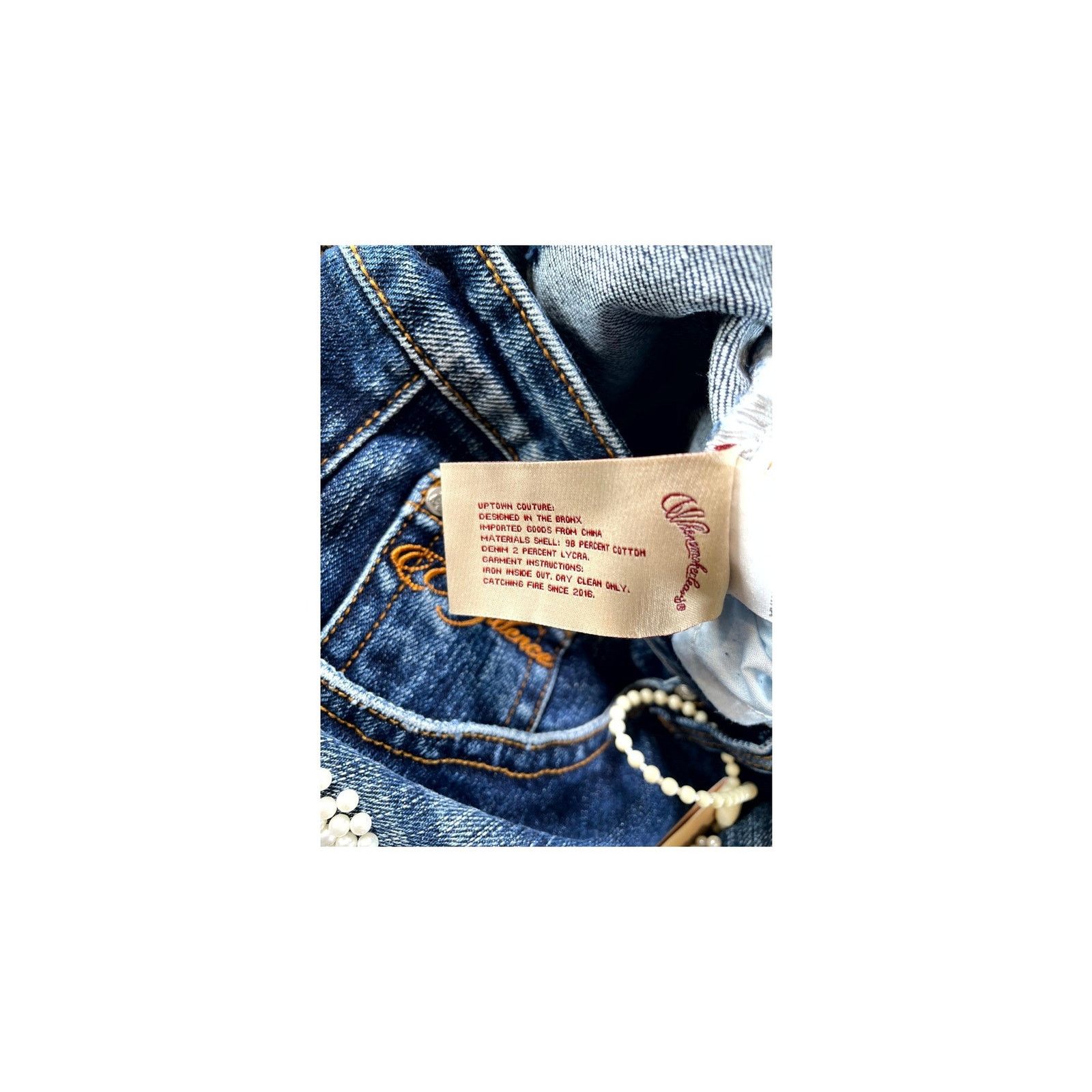 Whensmokeclears When Smoke Clears "Fumi Diamond" Dark Wash Jeans Size US 32 / EU 48 - 9 Thumbnail
