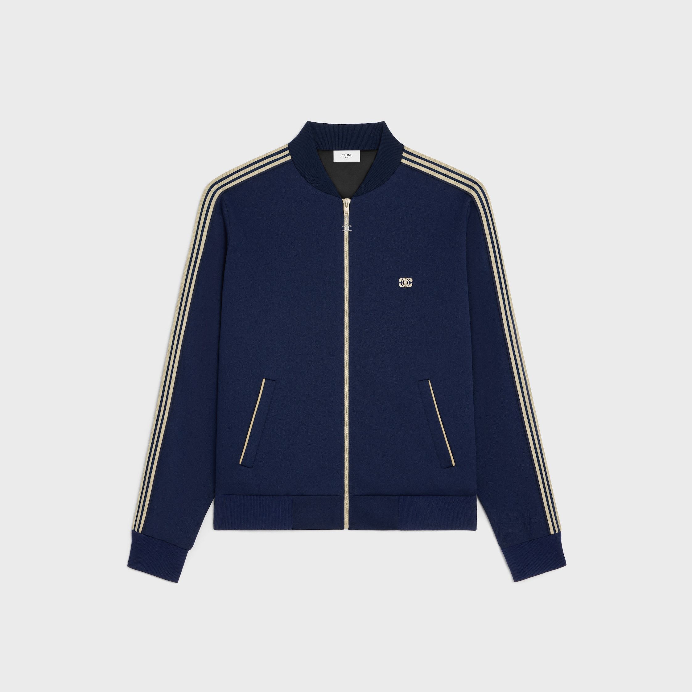 Celine tracksuit jacket in double face jersey navy Size US XXL / EU 58 / 5 - 1 Thumbnail