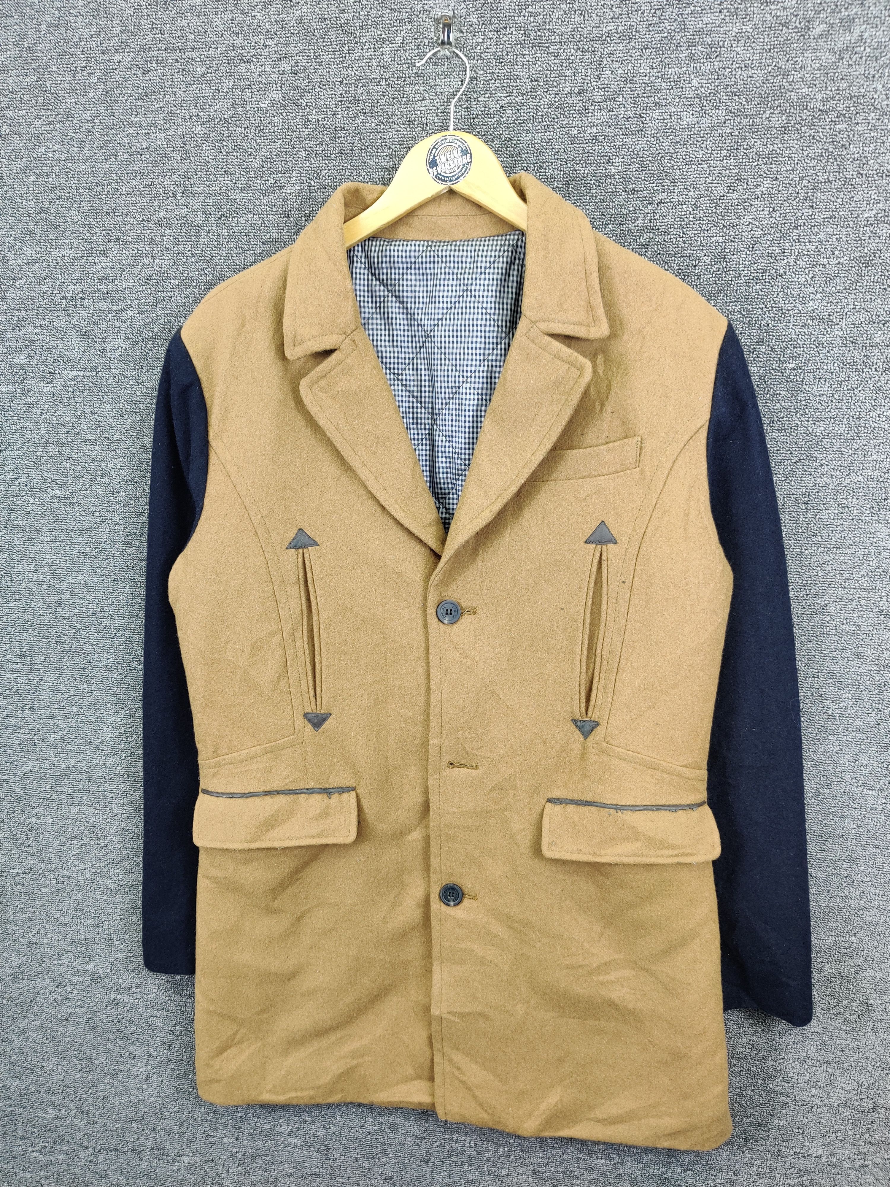 Japanese Brand Vintage D Pulse Wool Coat Jacket Size US M / EU 48-50 / 2 - 2 Thumbnail