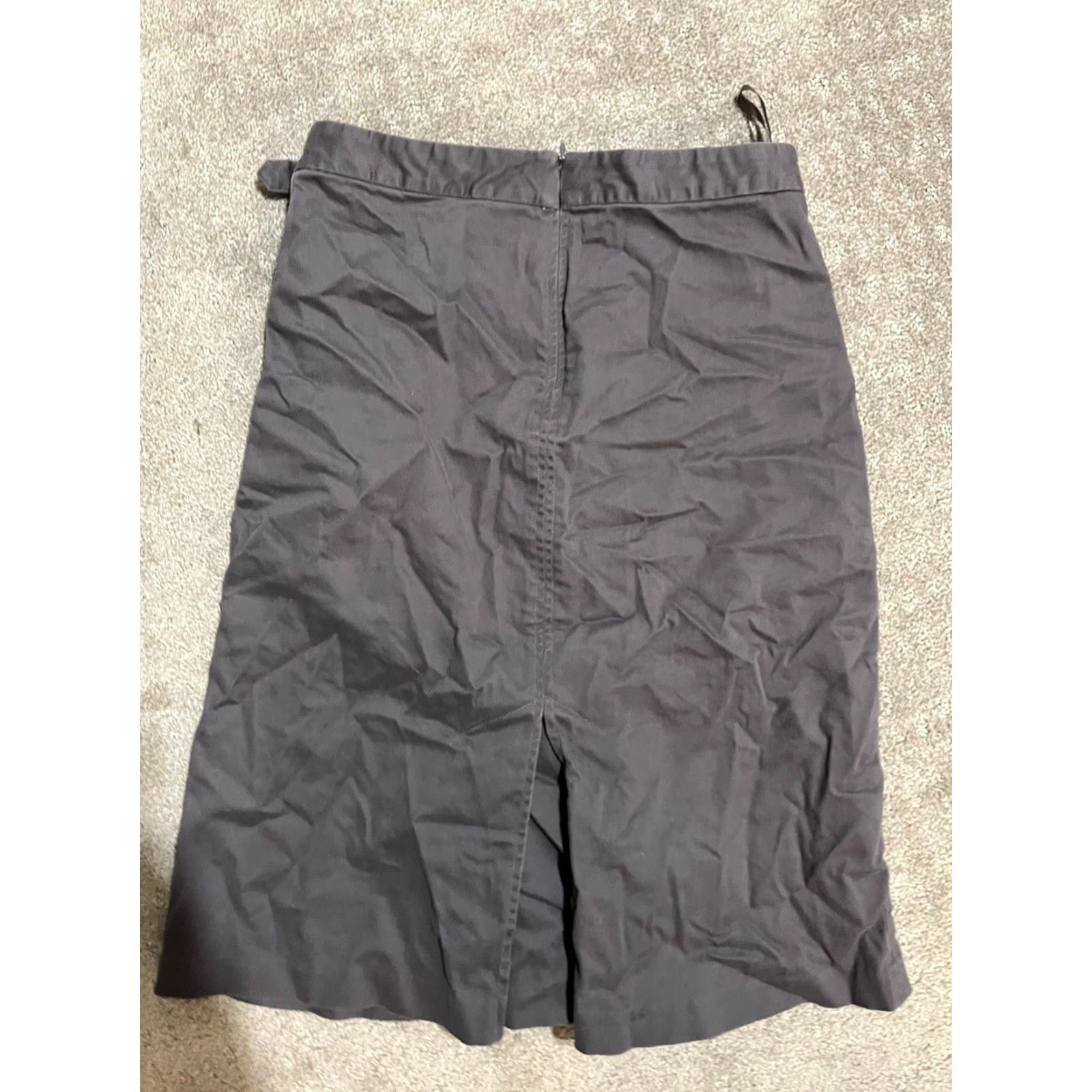 Gap VINTAGE GAP Skirt Teens Size 2 Gray Knee Length Buckles Pockets Size 26" / US 2 / IT 38 - 2 Thumbnail