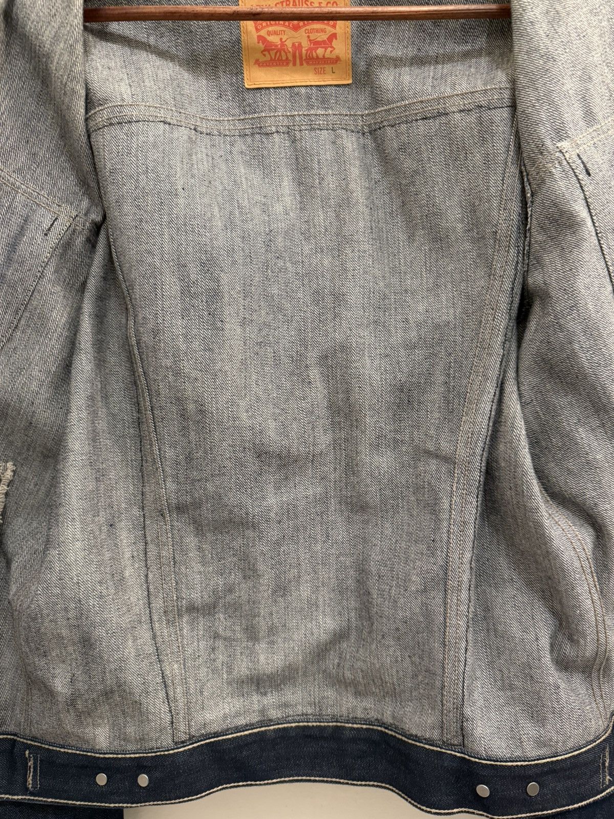 Frank Ocean Custom Endless Denim Jacket Size US L / EU 52-54 / 3 - 3 Thumbnail