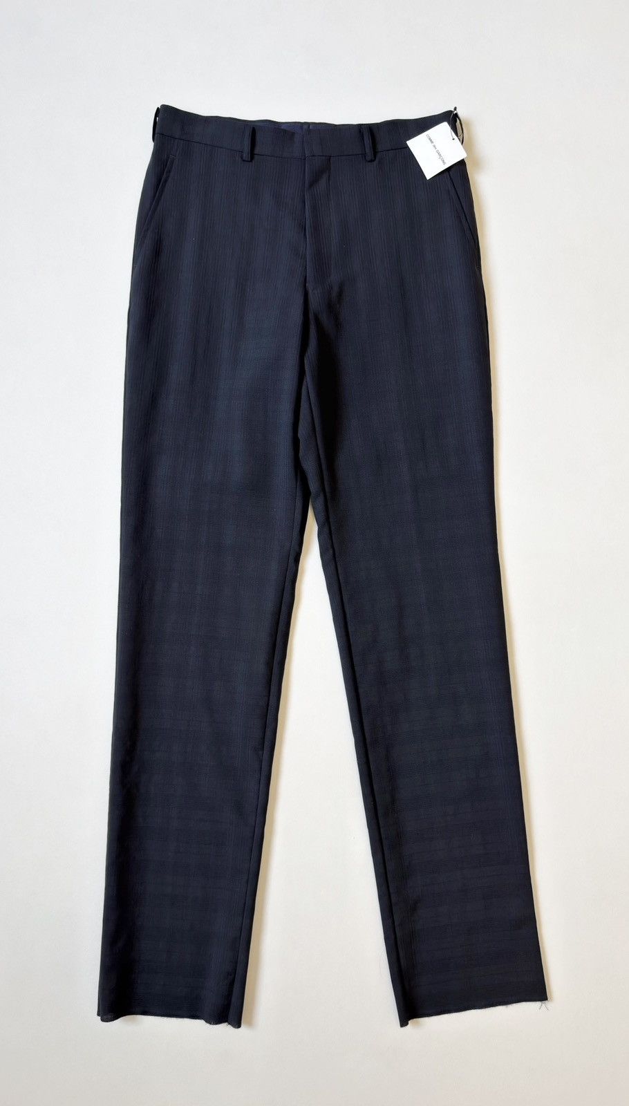 Comme des Garcons S/S 07 Jacquard Check Blue Wool Pants Size US 32 / EU 48 - 1 Thumbnail