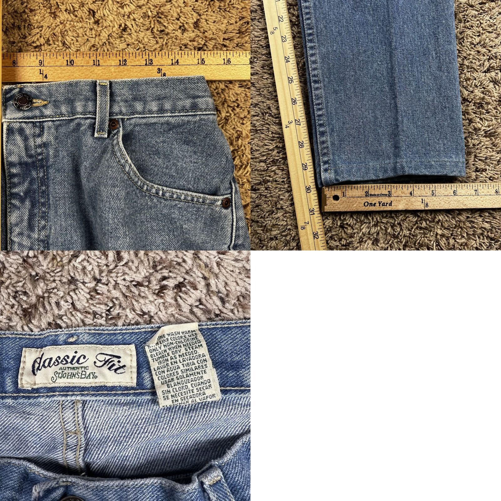 Vintage VINTAGE St. John's Bay Jeans Shirt? Size 30" / US 8 / IT 44 - 8 Thumbnail
