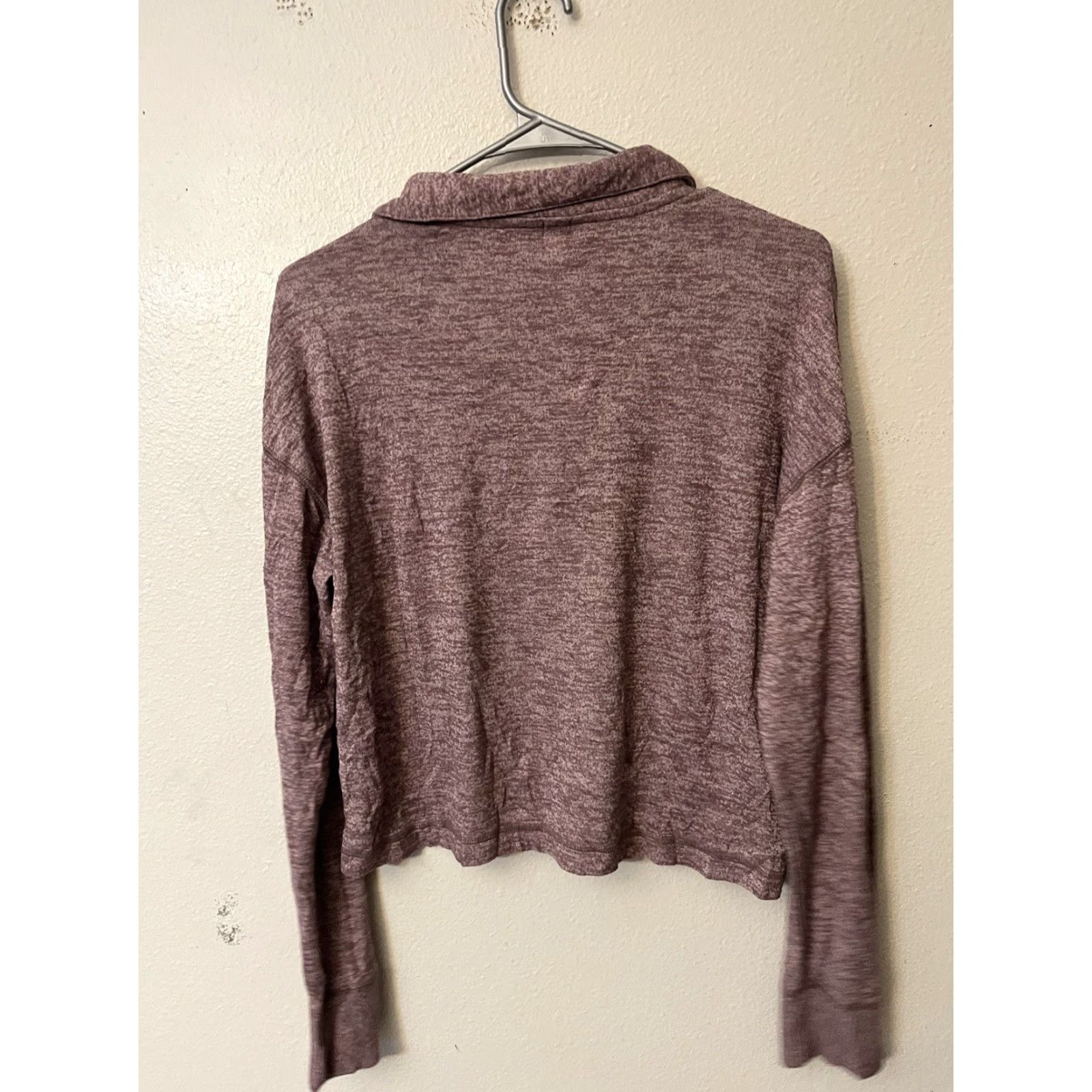 Gap Gap Sweatshirt Women's Medium Lightweight Purple Collared Long Sleeve Knit Pullover 90s Vintage Style Womens Size M / US 6-8 / IT 42-44 - 3 Thumbnail