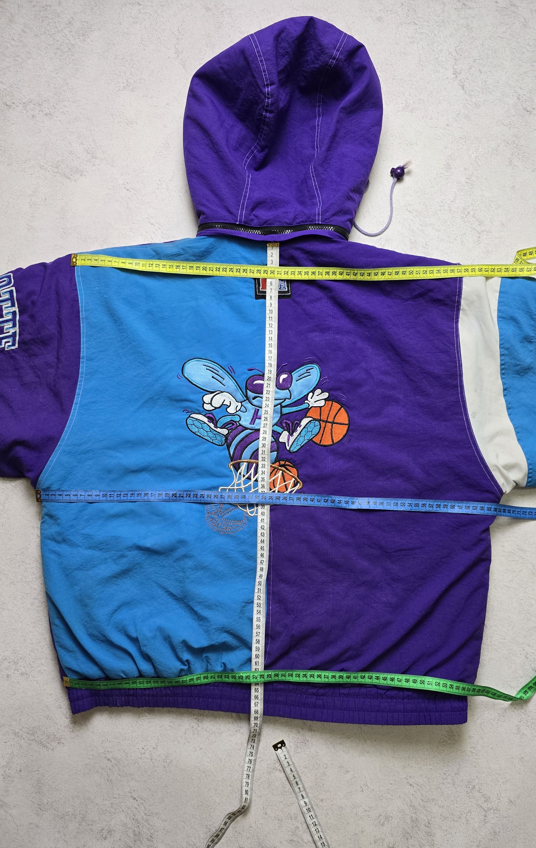 Logo Athletic VTG 90s Charlotte Hornets Logo Athletic Match 1 Jacket Size US L / EU 52-54 / 3 - 5 Thumbnail