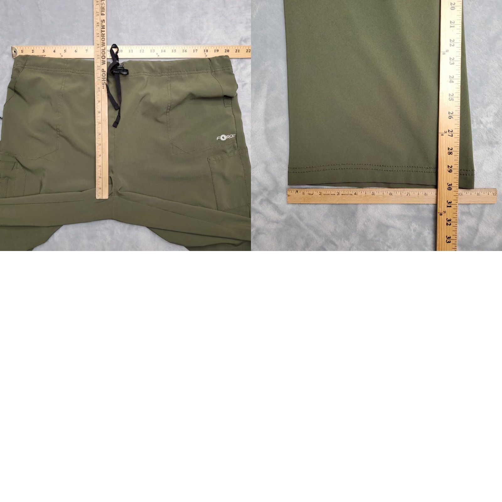 Carhartt Carhartt Scrub Bottom Mens 2XL Green Force Stretch Cargo Elastic Waist C52110 Size US 39 - 8 Thumbnail