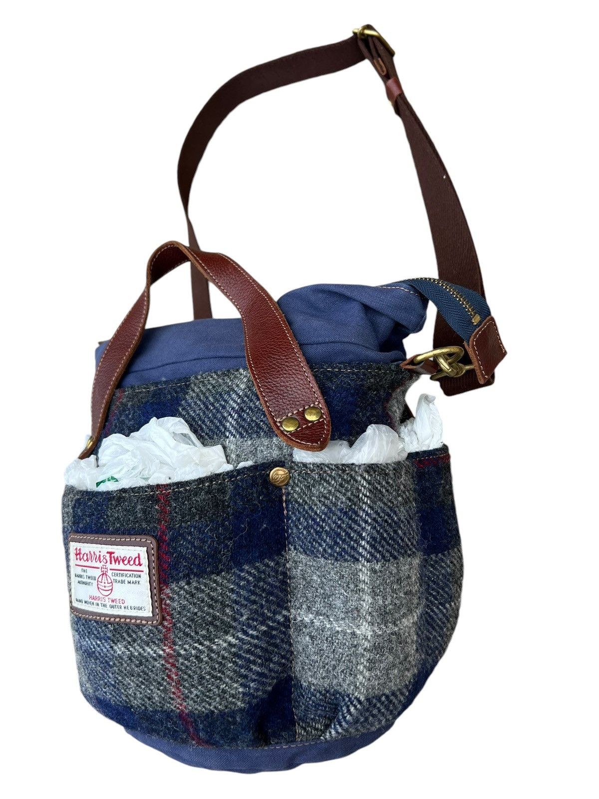 Harris Tweed Folna Japan X Harris Tweed Multi Pocket 2 Way Bag Size ONE SIZE - 7 Thumbnail
