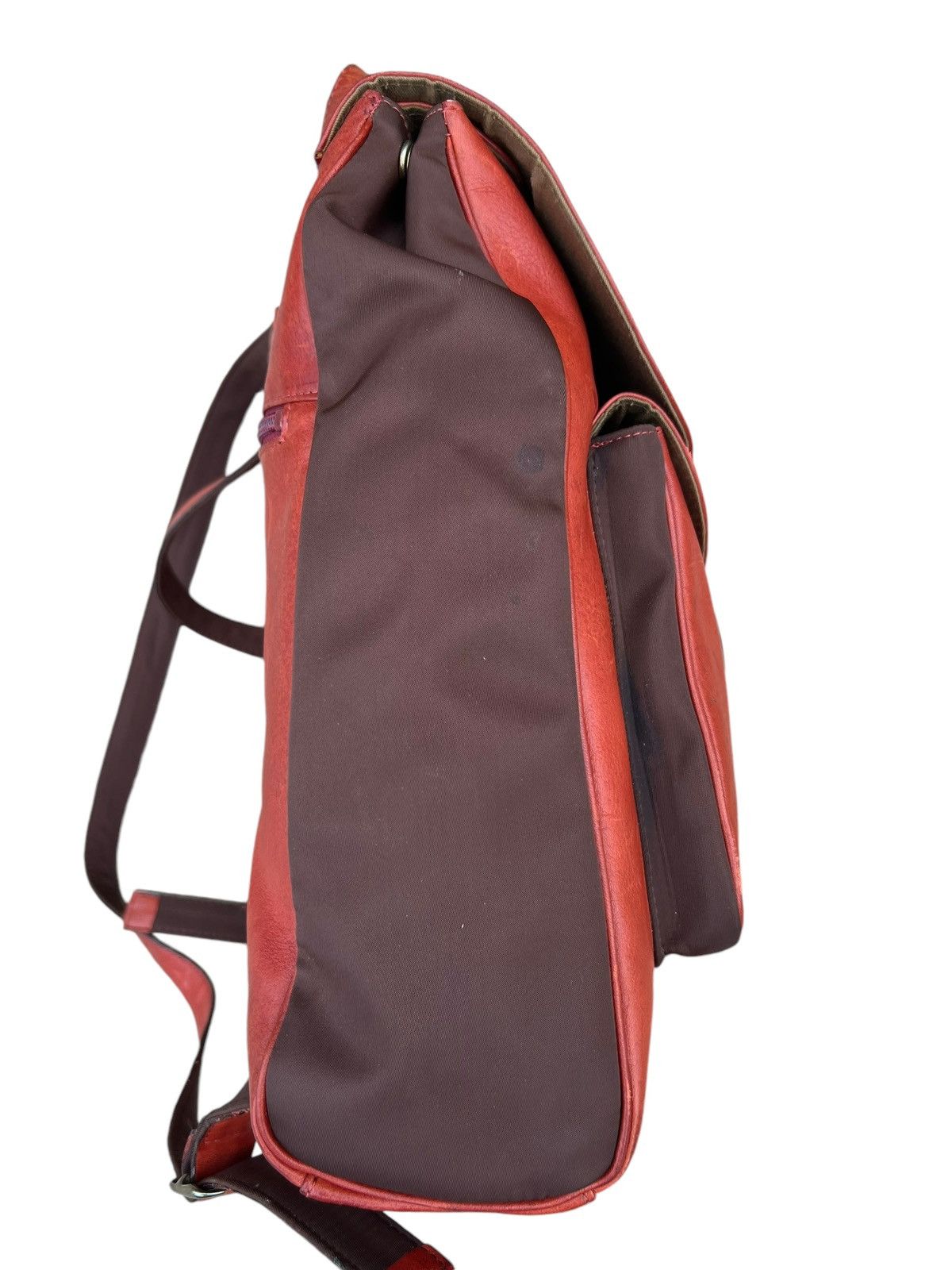 Leather Vintage Dakota Japan Distressed Patina Leather Backpack Bag Size ONE SIZE - 15 Thumbnail