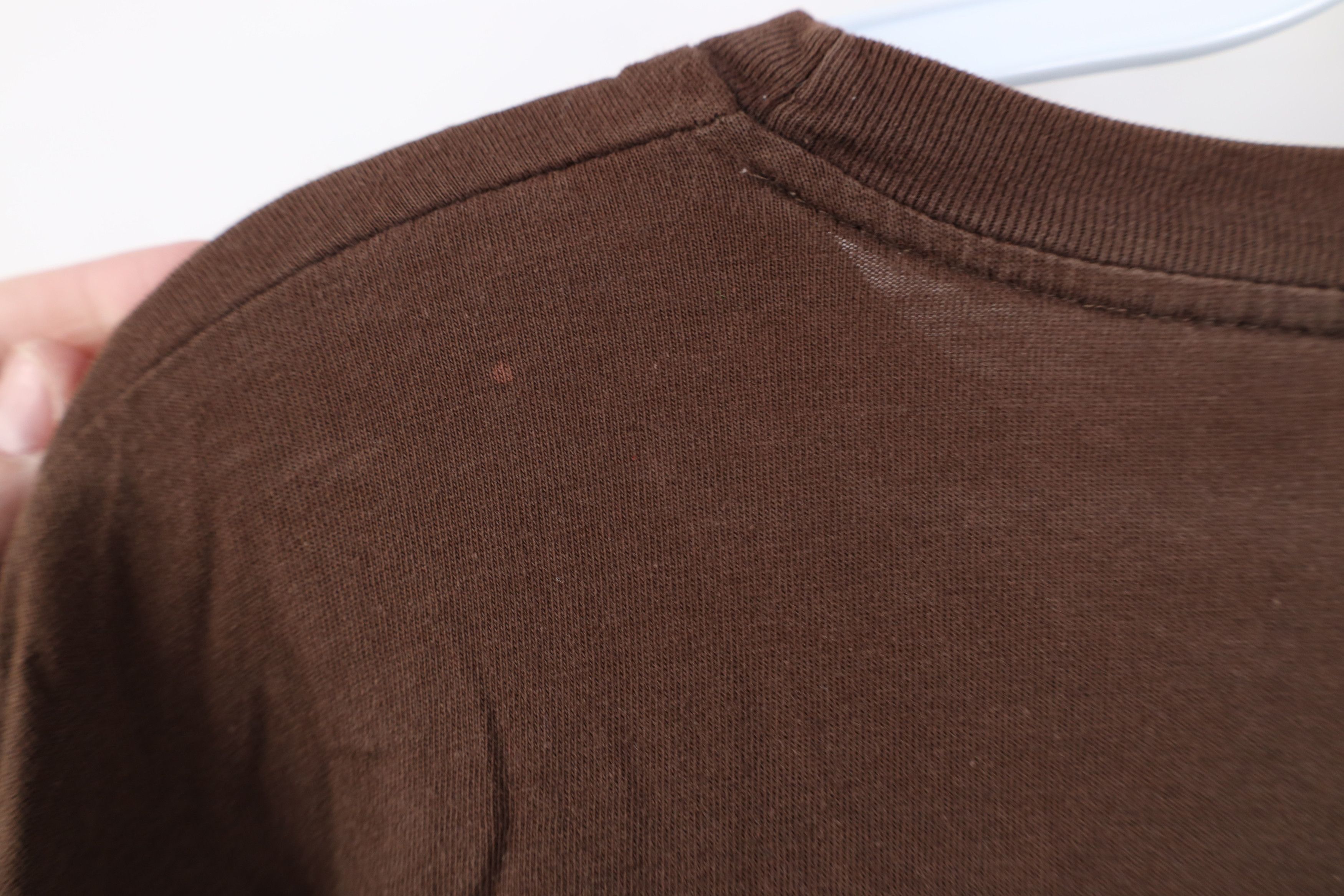 Vintage Vintage 90s Streetwear Short Sleeve T-Shirt Chocolate Brown Size US L / EU 52-54 / 3 - 11 Thumbnail