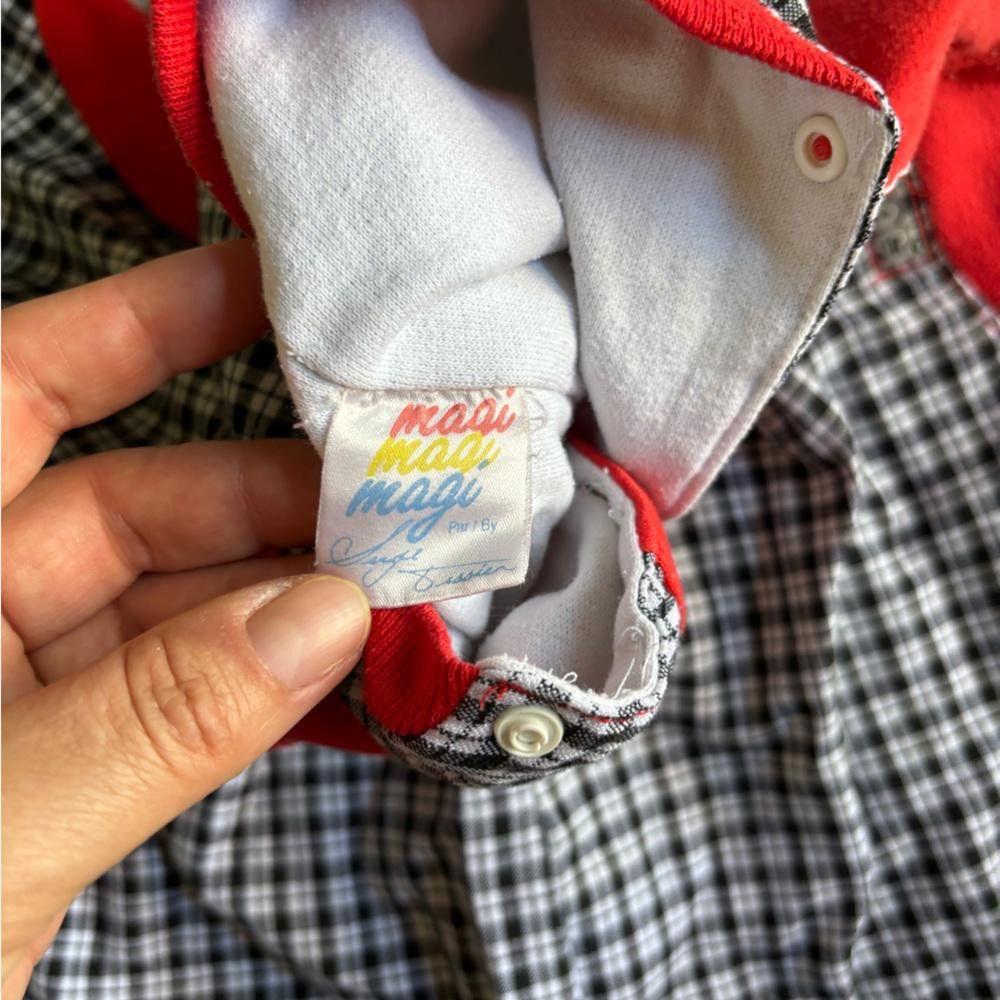 Designer Vintage Checkered Toddler Jumpsuit Size US XXS / EU 40 - 3 Thumbnail