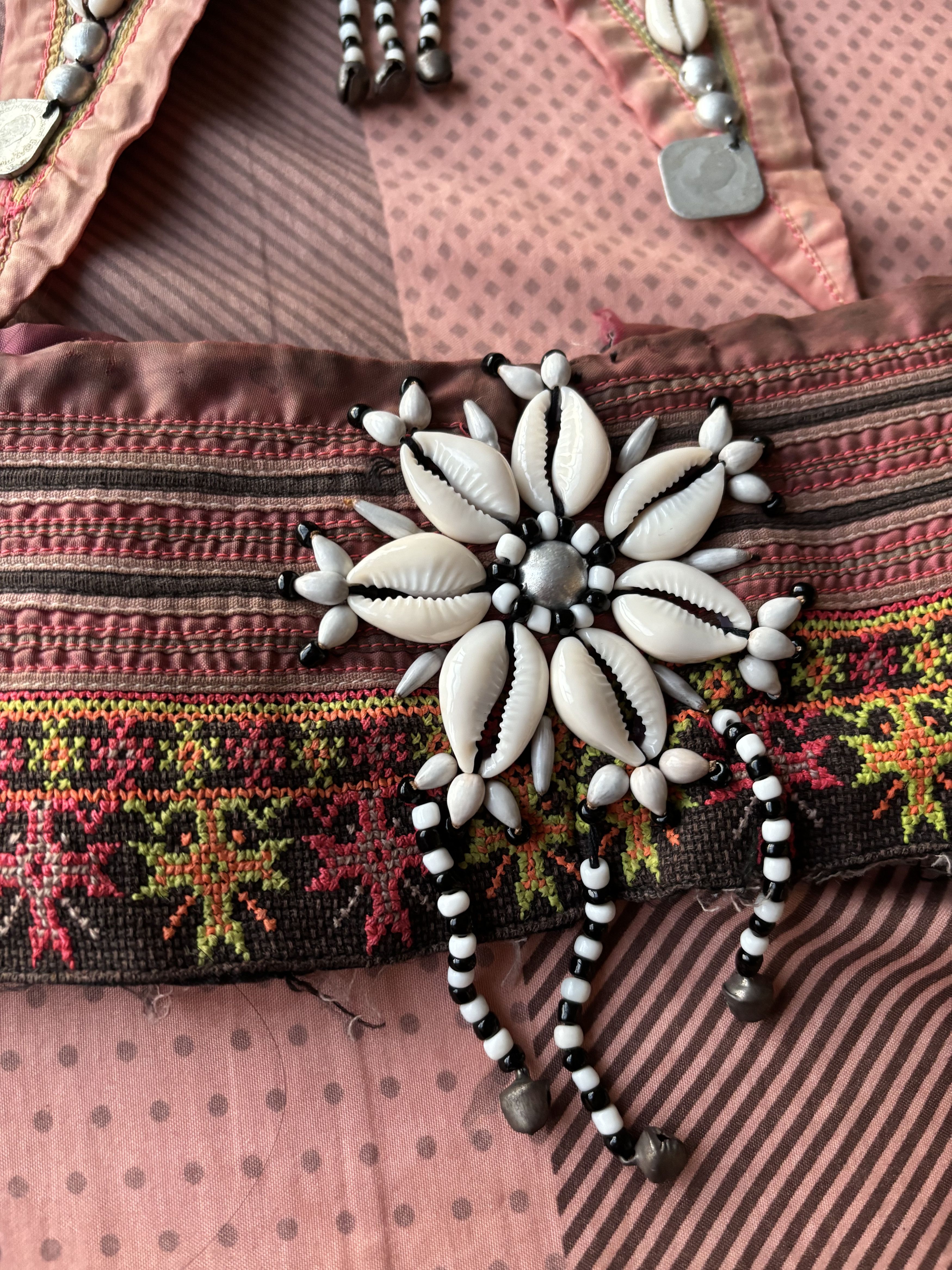 Handmade Handmade Ethnic Thai Hill Tribe Beads & Cowrie Shell Belt Size ONE SIZE - 3 Thumbnail