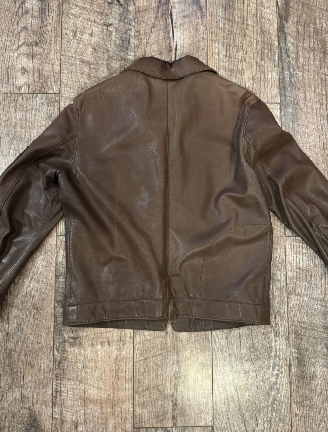 Yves Saint Laurent Yves Saint Laurent Leather Brown Jacket Hedi Size US L / EU 52-54 / 3 - 2 Thumbnail