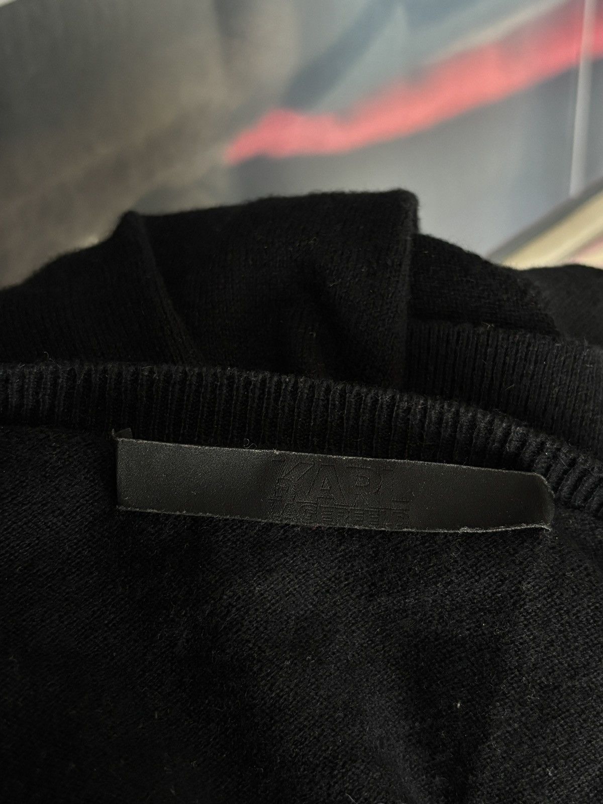 Karl Lagerfeld Karl Lagerfeld meow cotton & cashmere sweater sweatshirt Size L / US 10 / IT 46 - 6 Thumbnail