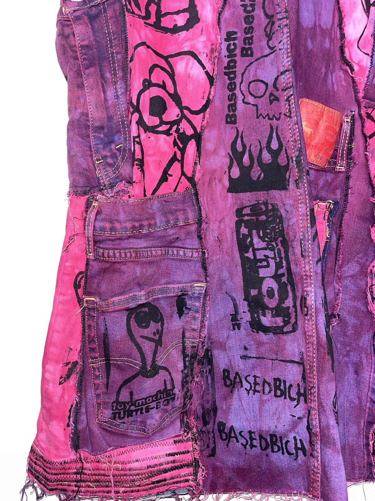 Japanese Brand Basedbich upcycled wide pants Size US 31 - 5 Thumbnail