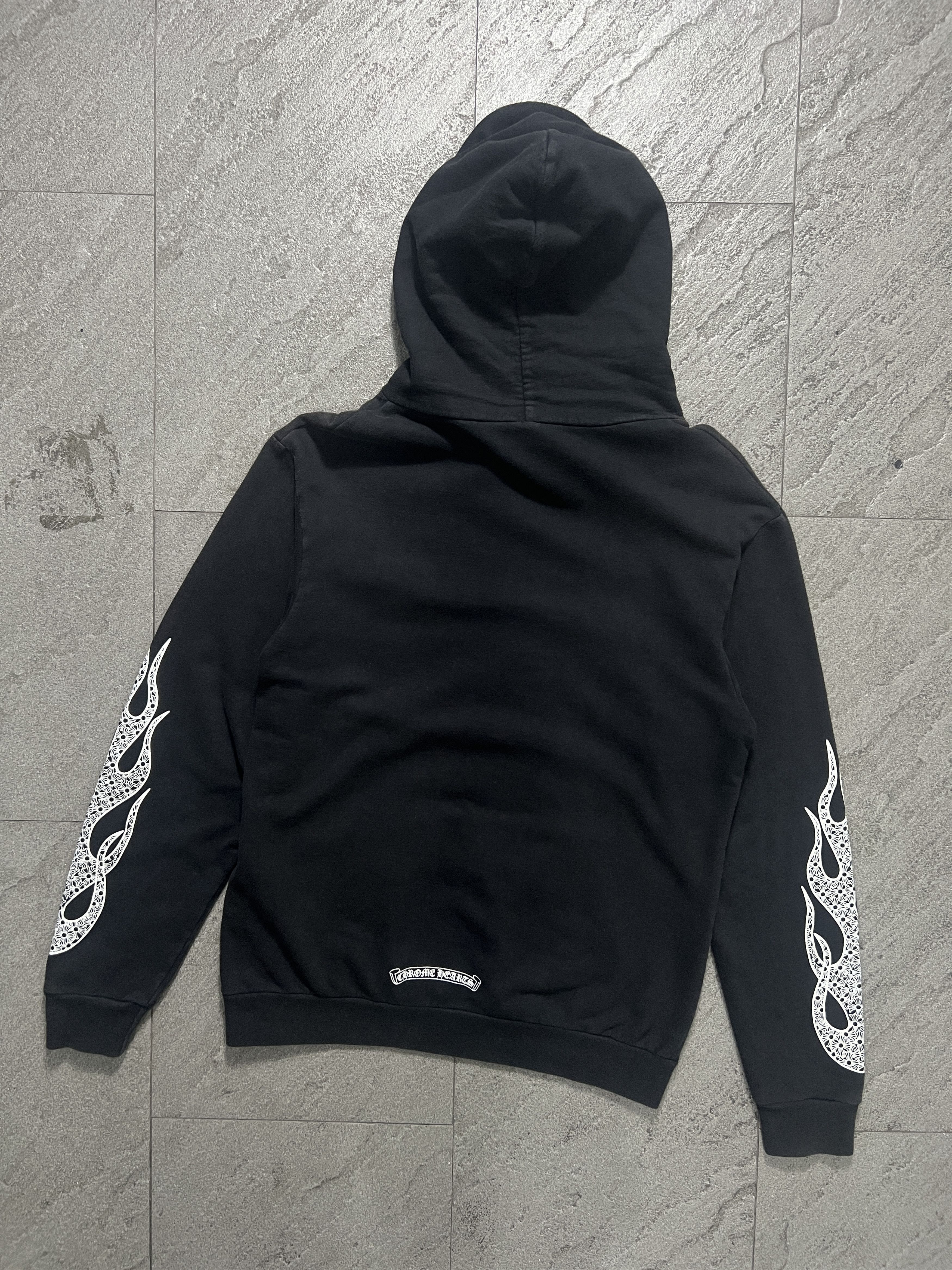 Chrome Hearts Chrome Hearts Flame Sleeve Hoodie Black M Size US M / EU 48-50 / 2 - 2 Thumbnail