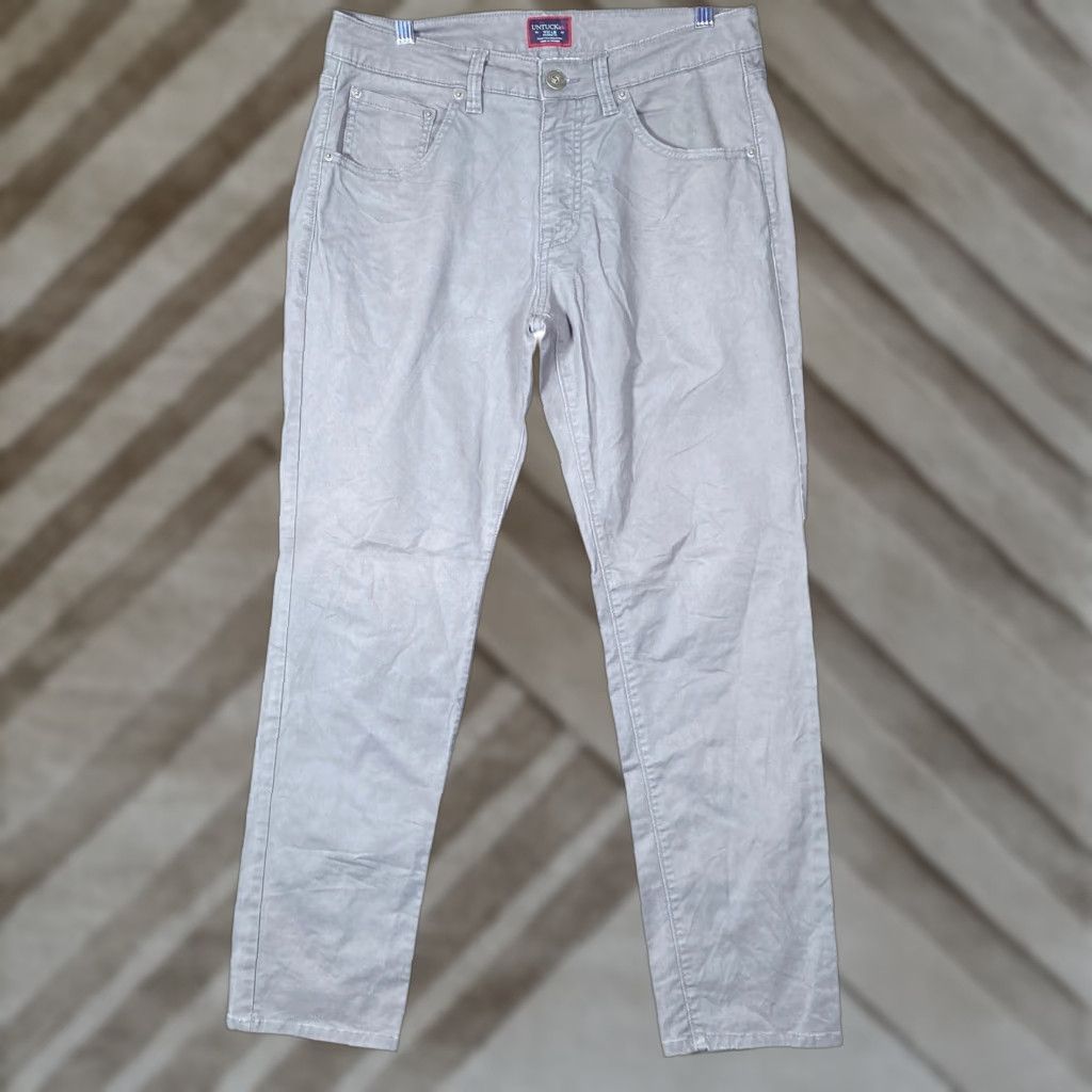UNTUCKit UNTUCKit Jeans Mens Gray Straight Fit Cotton Blend Stretch 32x30 32x29 Regular 5-Pocket Denim Workwear Casual 90s normcore Mens Size US 32 / EU 48 - 1 Thumbnail