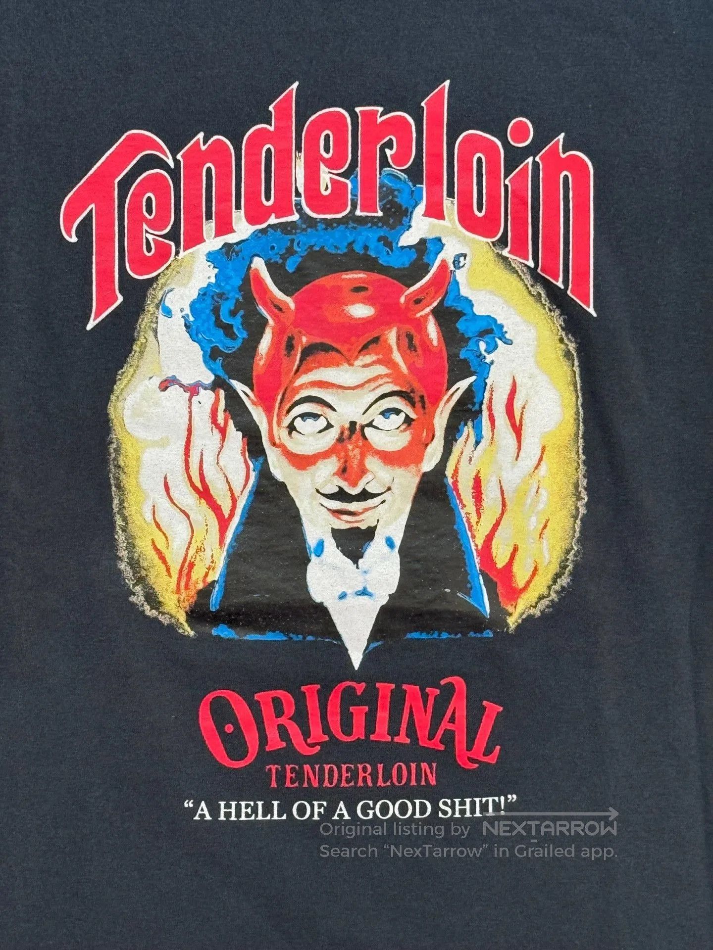 Tenderloin TENDERLOIN Old Nick Washed Gray Tee. Size US M / EU 48-50 / 2 - 3 Thumbnail