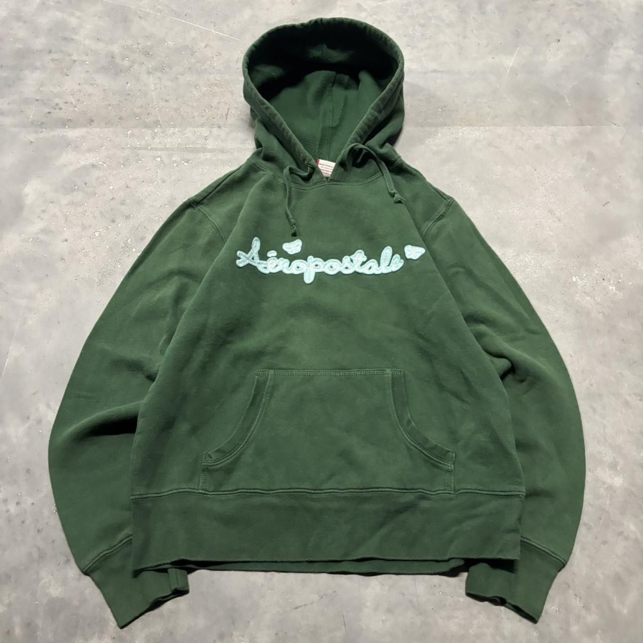 Aeropostale × Vintage Crazy Vintage Y2K/2000s Cute Green Aeropostale Hoodie! Size M / US 6-8 / IT 42-44 - 1 Thumbnail