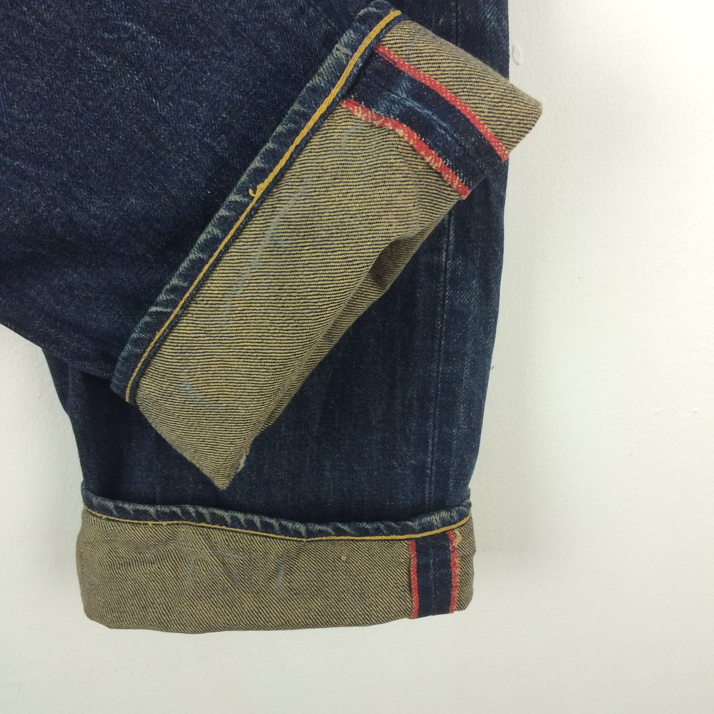 HOLLYWOOD RANCH MARKET × Japanese Brand X28 VTG Selvedge Japan Jeans HOLLYWOOD RANCH H.R Market Size US 31 - 4 Thumbnail