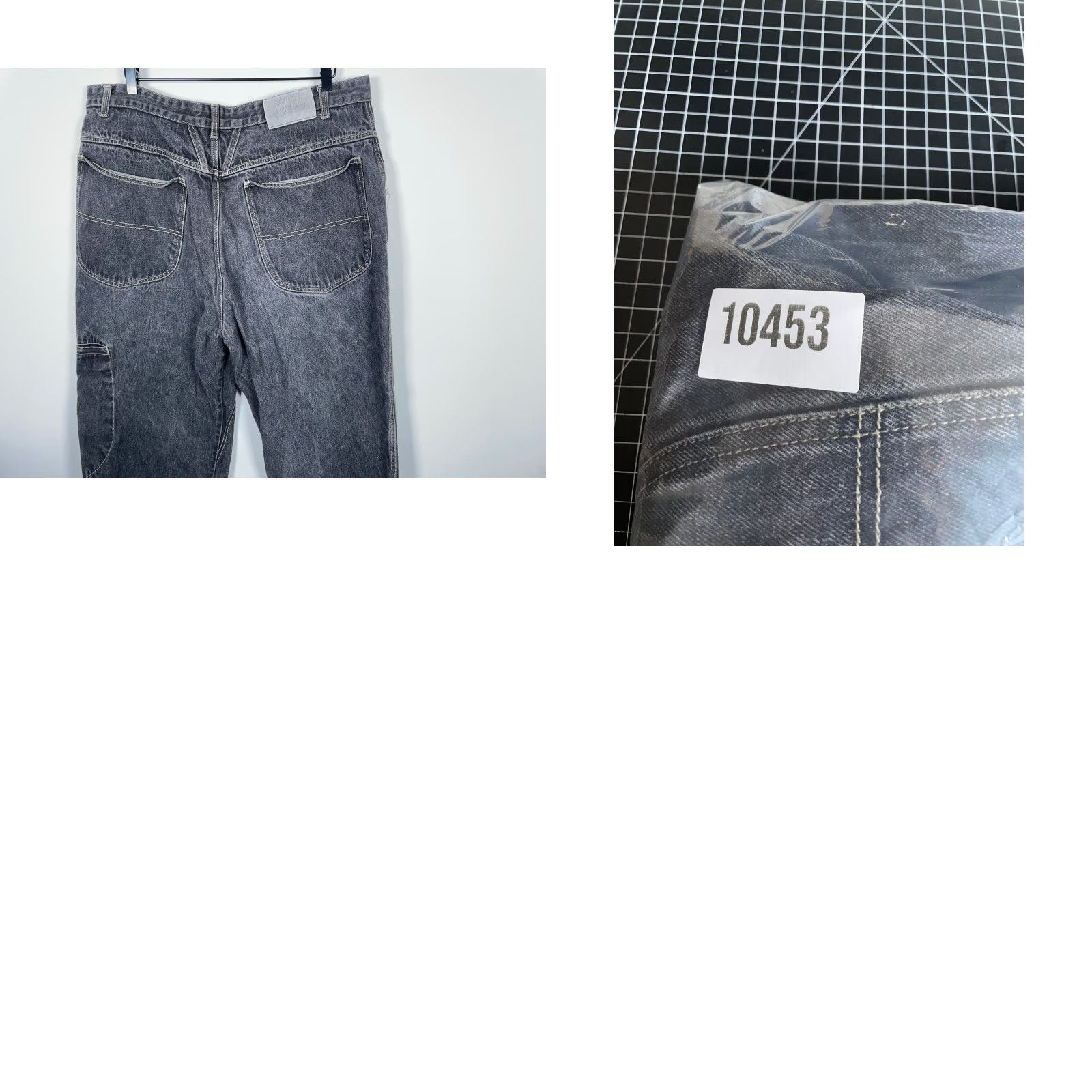 Denime VINTAGE Girbaud Jeans Men's 38x31 Black Stone Wash Denim 5-Pocket Straight High Rise 2000s Hip Hop Retro Size US 39 - 10 Thumbnail