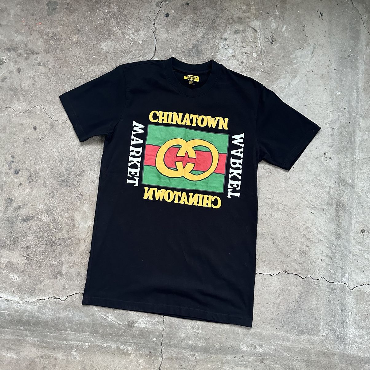 Market Gucci monogram Chinatown Market Black Floral T-Shirt Size US M / EU 48-50 / 2 - 2 Thumbnail