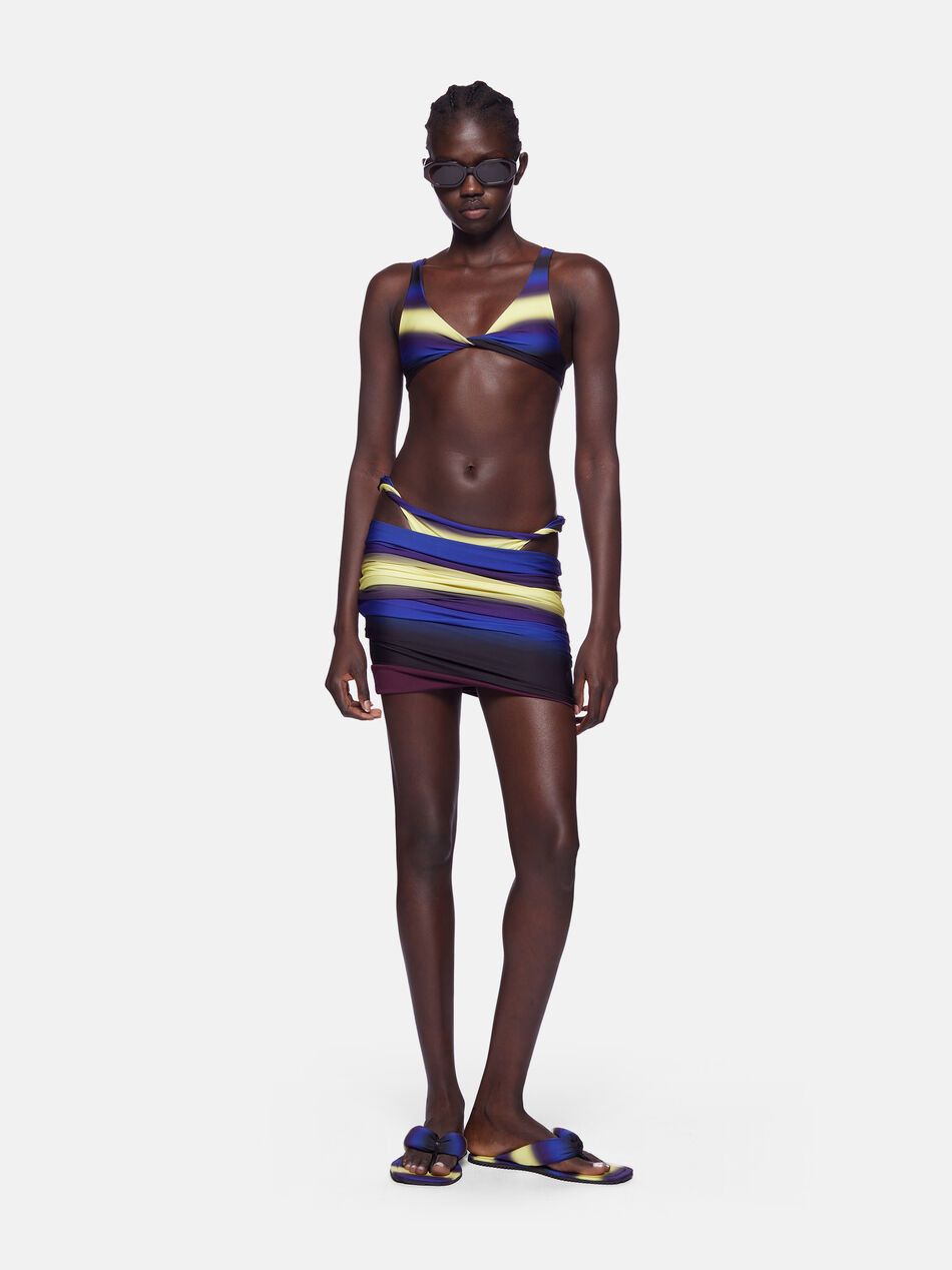 The Attico o1mle0525 Mini Skirt in Multicolor Size 24" / US 00 / IT 34 - 2 Thumbnail